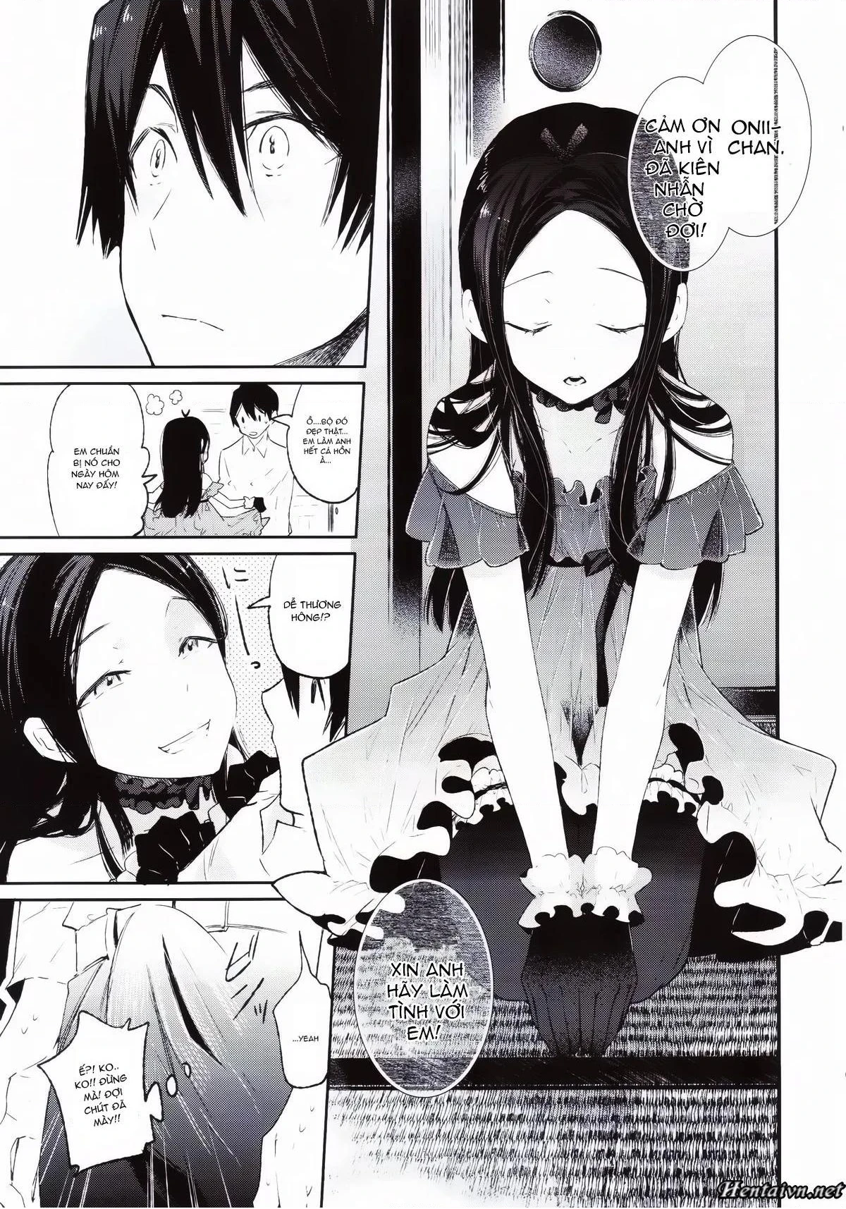 HentaiVN.net - Ảnh 10 - Tình yêu không điểm dừng với em trai thích giả gái - Chap 1
