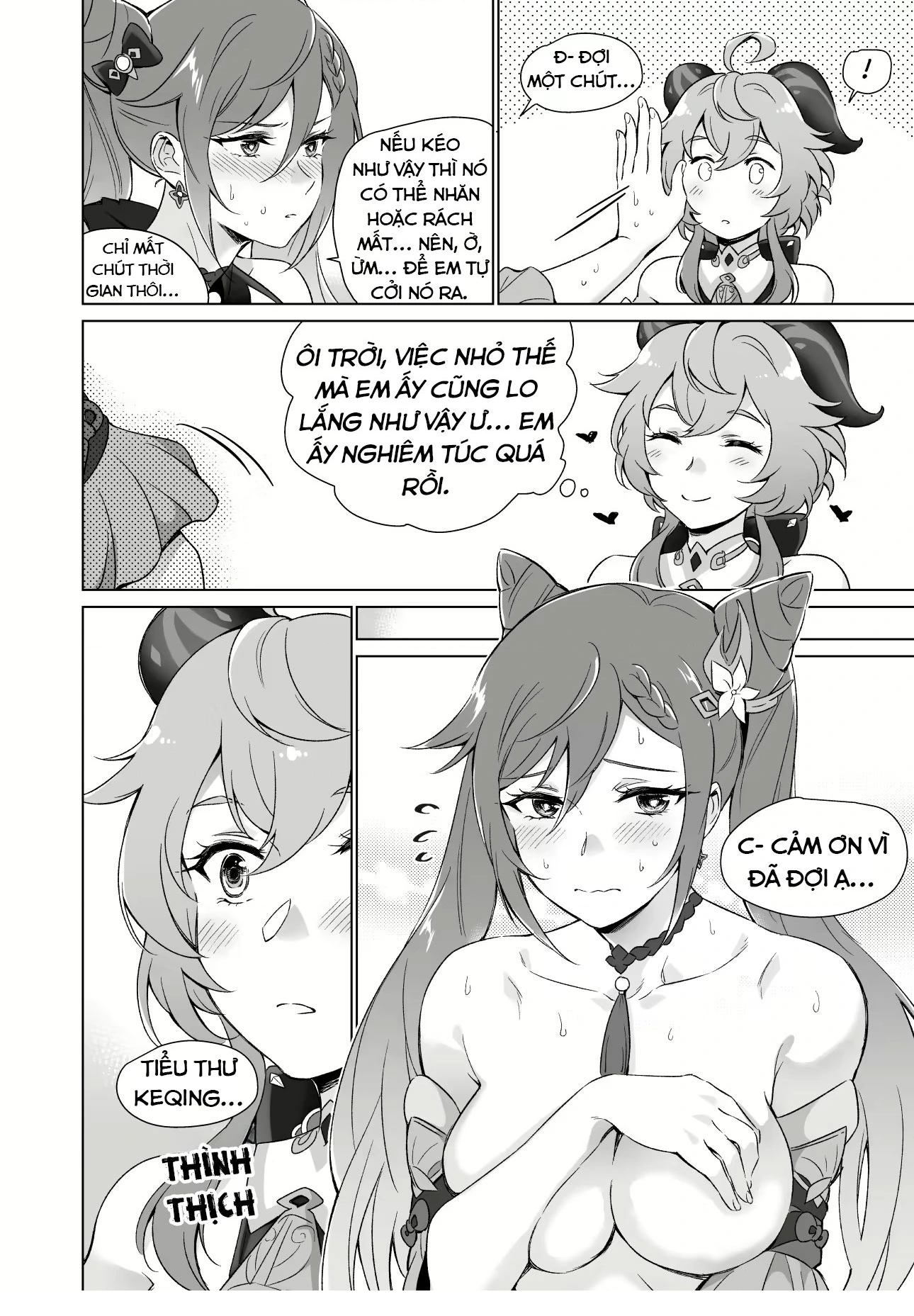 HentaiVN.net - Ảnh 11 - Tuyển tập truyện 18+ của họa sĩ Negom - Chap 2: Ngủ với em đi Ganyu (2)