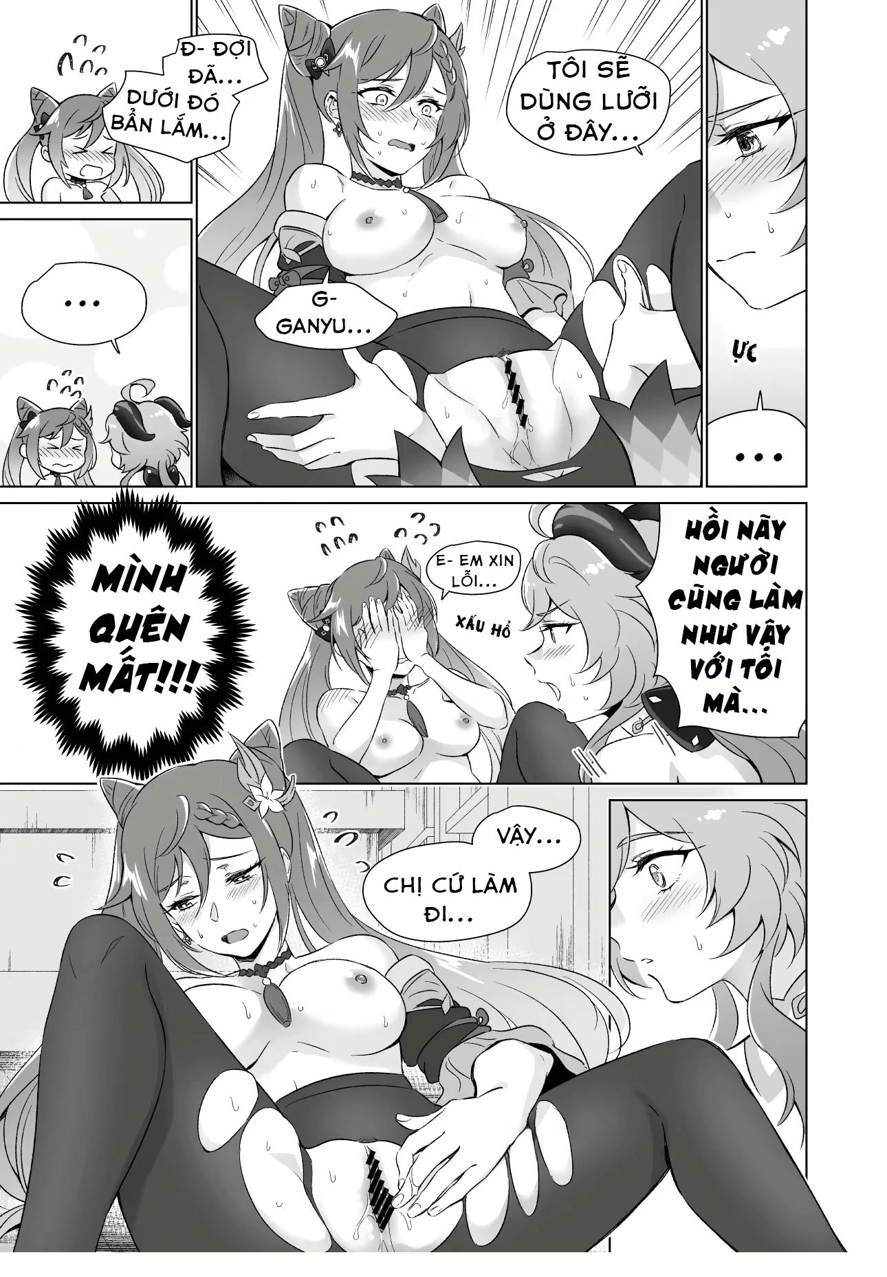 HentaiVN.net - Ảnh 22 - Tuyển tập truyện 18+ của họa sĩ Negom - Chap 2: Ngủ với em đi Ganyu (2)