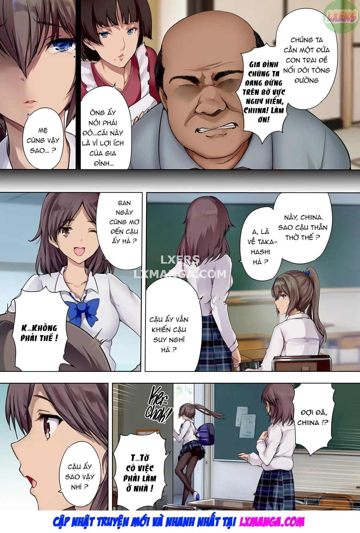 HentaiVN.net - Ảnh 9 - Trở Thành Vợ Thay Thế Của Cha Dượng - Chap 1
