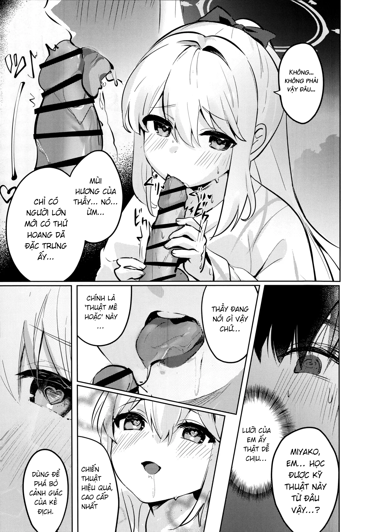 HentaiVN.net - Ảnh 18 - Pháo hoa và thỏ ngọc. Blue Archive - One shot khô dái mừng trung thu