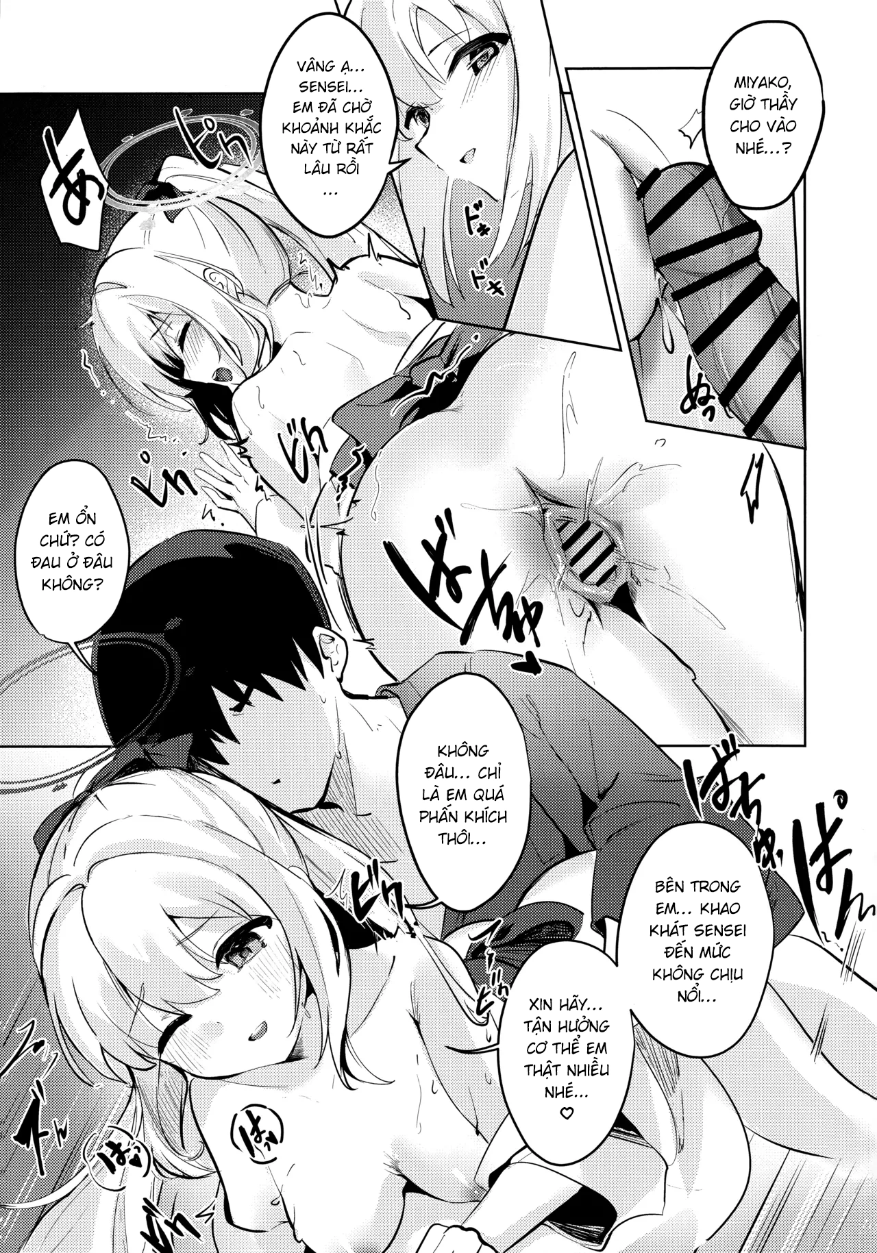 HentaiVN.net - Ảnh 22 - Pháo hoa và thỏ ngọc. Blue Archive - One shot khô dái mừng trung thu