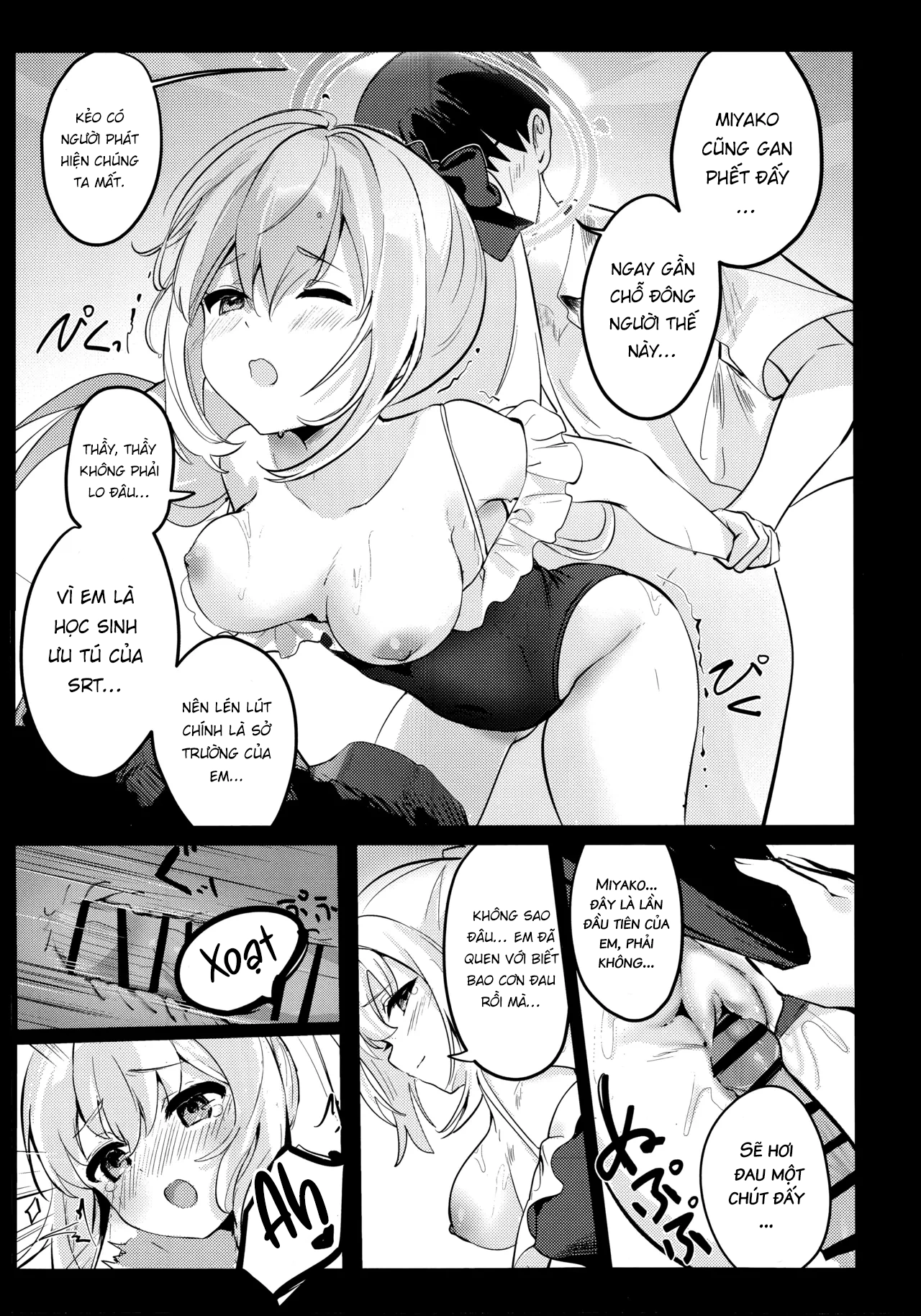 HentaiVN.net - Ảnh 6 - Pháo hoa và thỏ ngọc. Blue Archive - One shot khô dái mừng trung thu