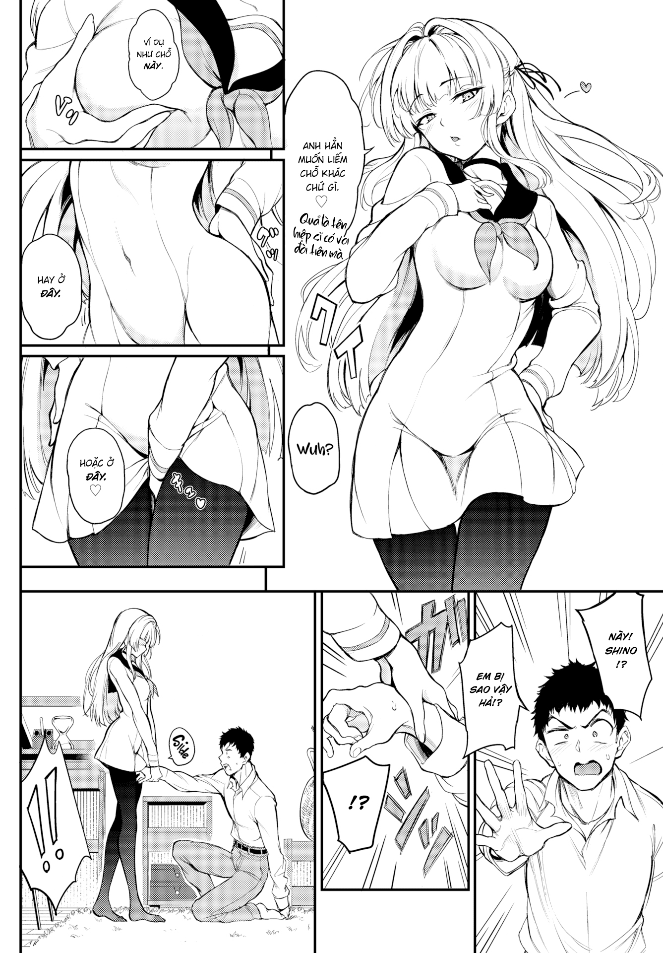 HentaiVN.net - Ảnh 4 - Tiểu Thư Shino Giận Mất Rồi ❤ #2 - Chap 1