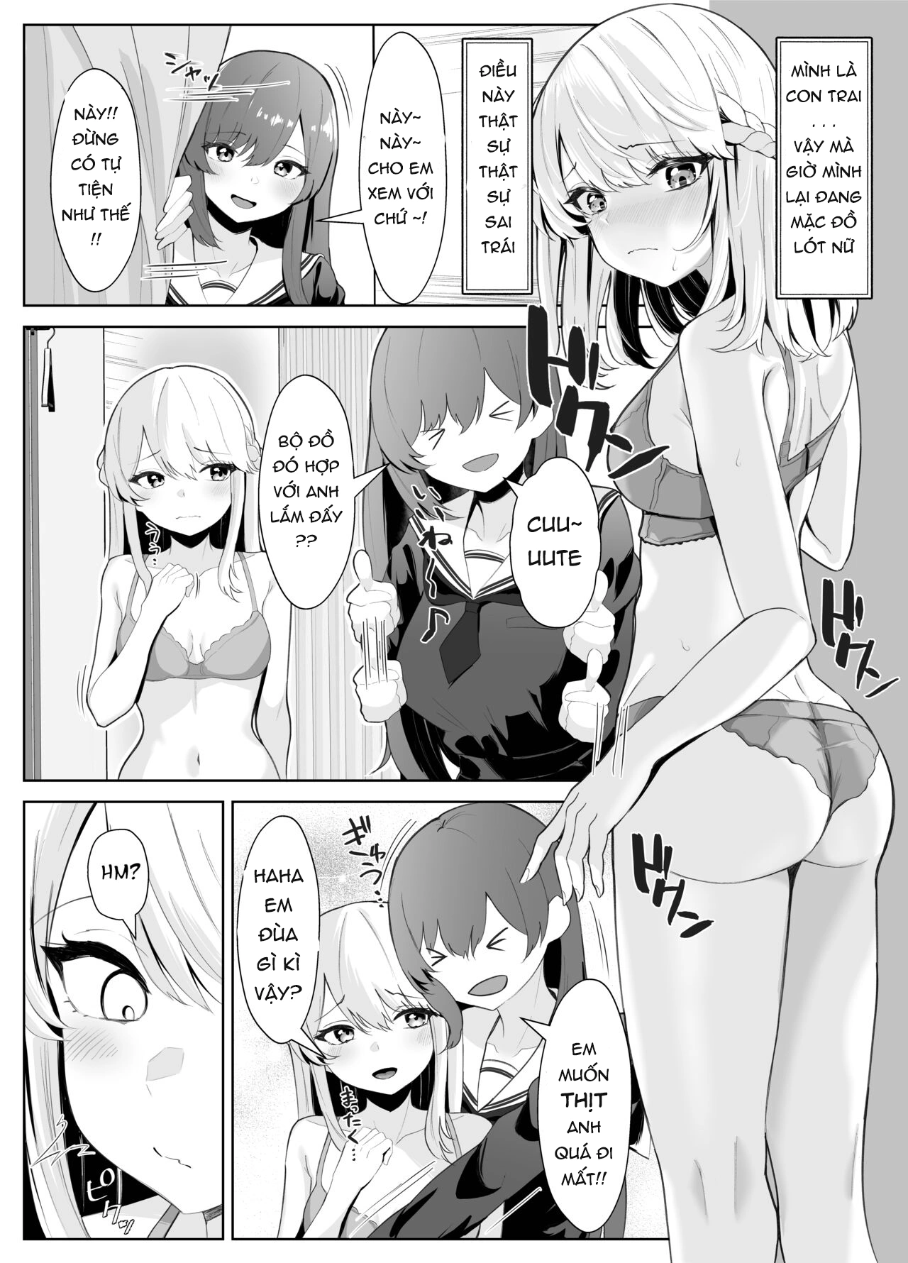 HentaiVN.net - Ảnh 15 - CÂU TRUYỆN VỀ ONII~CHAN BỊ CÔ EM GÁI FUTA BIẾN THÀNH EM GÁI - chap 1