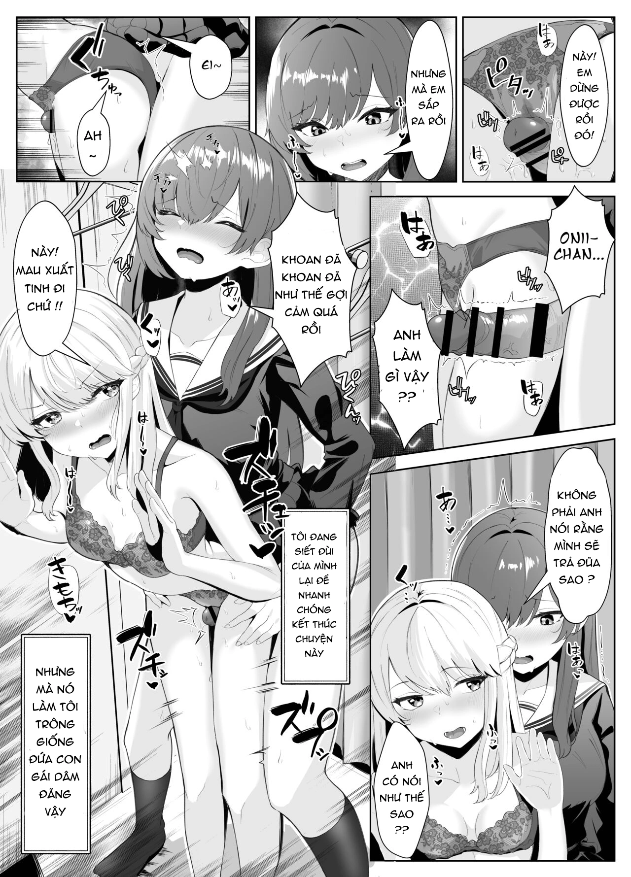 HentaiVN.net - Ảnh 21 - CÂU TRUYỆN VỀ ONII~CHAN BỊ CÔ EM GÁI FUTA BIẾN THÀNH EM GÁI - chap 1
