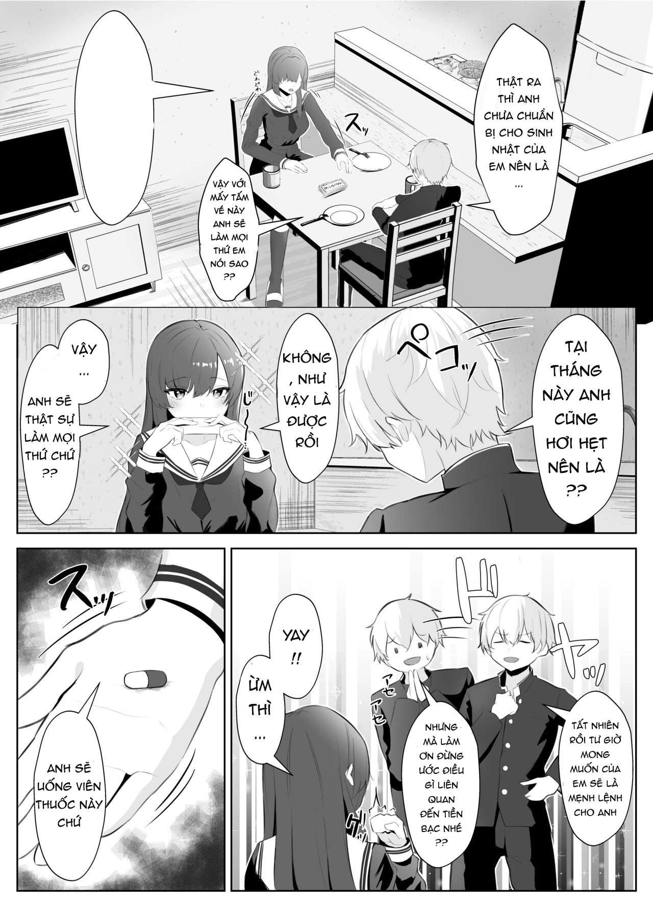 HentaiVN.net - Ảnh 9 - CÂU TRUYỆN VỀ ONII~CHAN BỊ CÔ EM GÁI FUTA BIẾN THÀNH EM GÁI - chap 1