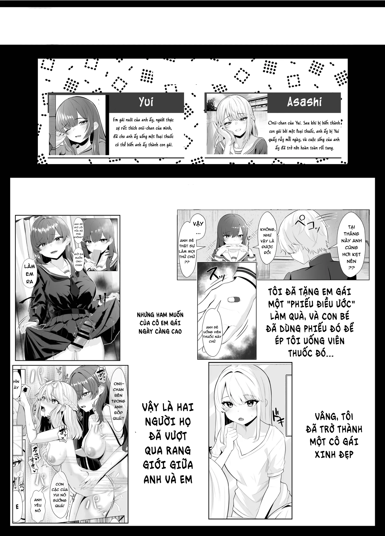 HentaiVN.net - Ảnh 3 - CÂU TRUYỆN VỀ ONII~CHAN BỊ CÔ EM GÁI FUTA BIẾN THÀNH EM GÁI - chap2