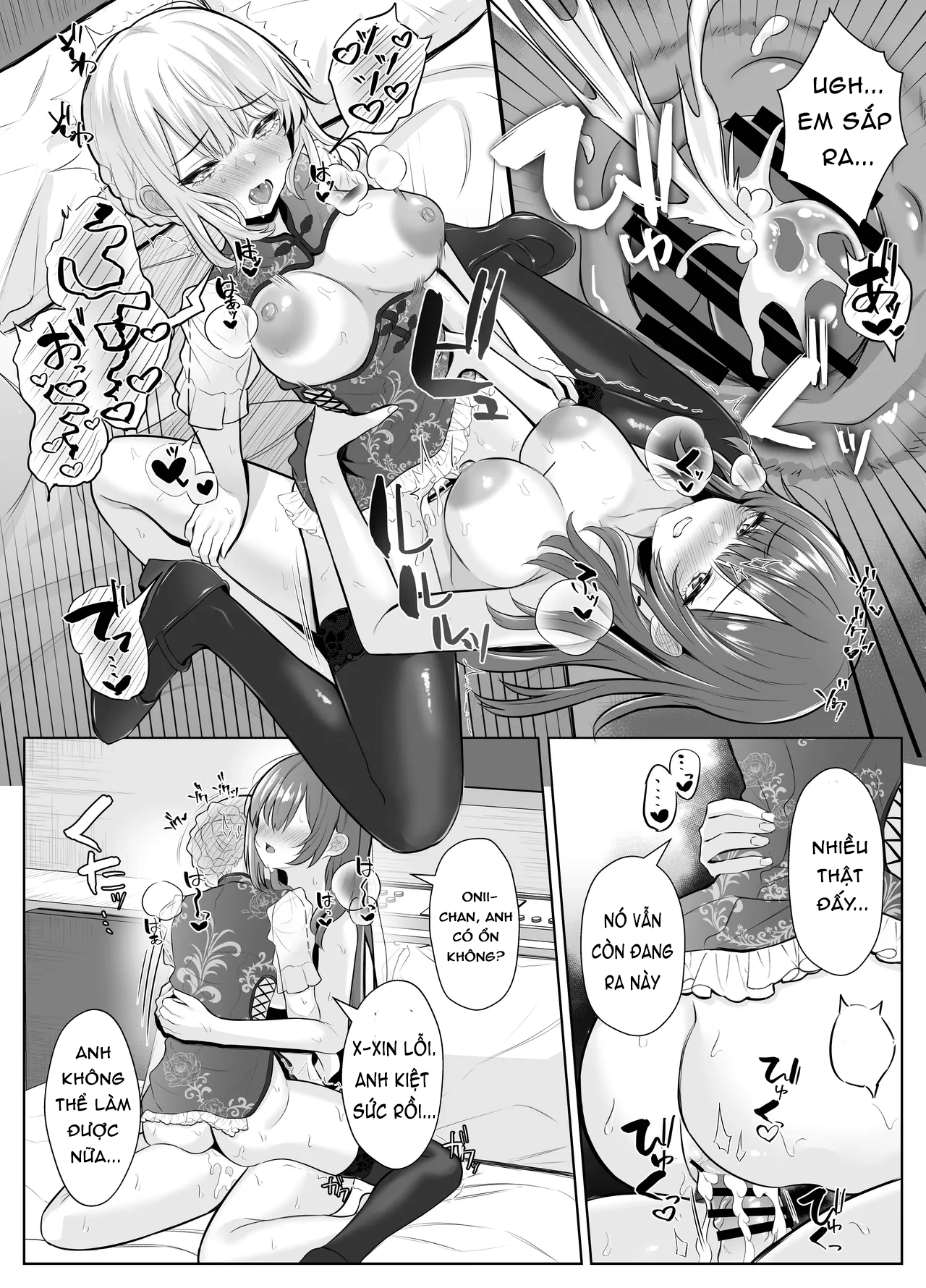 HentaiVN.net - Ảnh 56 - CÂU TRUYỆN VỀ ONII~CHAN BỊ CÔ EM GÁI FUTA BIẾN THÀNH EM GÁI - chap2