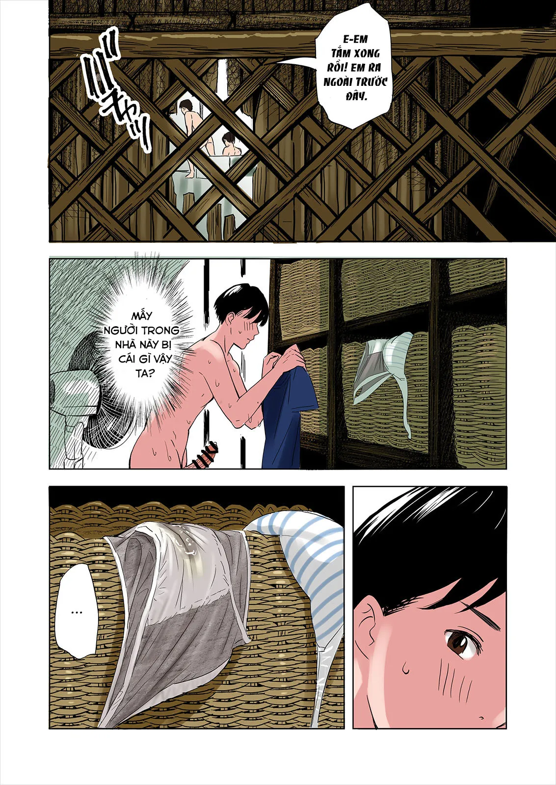 HentaiVN.net - Ảnh 18 - Về quê thằng bạn, tôi phát hiện nhiều điều. [Tomodachi no Gibo to Ane ni Yuuwaku sareru Hanashi; A tale of the temptation of my friend's stepmom and sister] - Chap 1