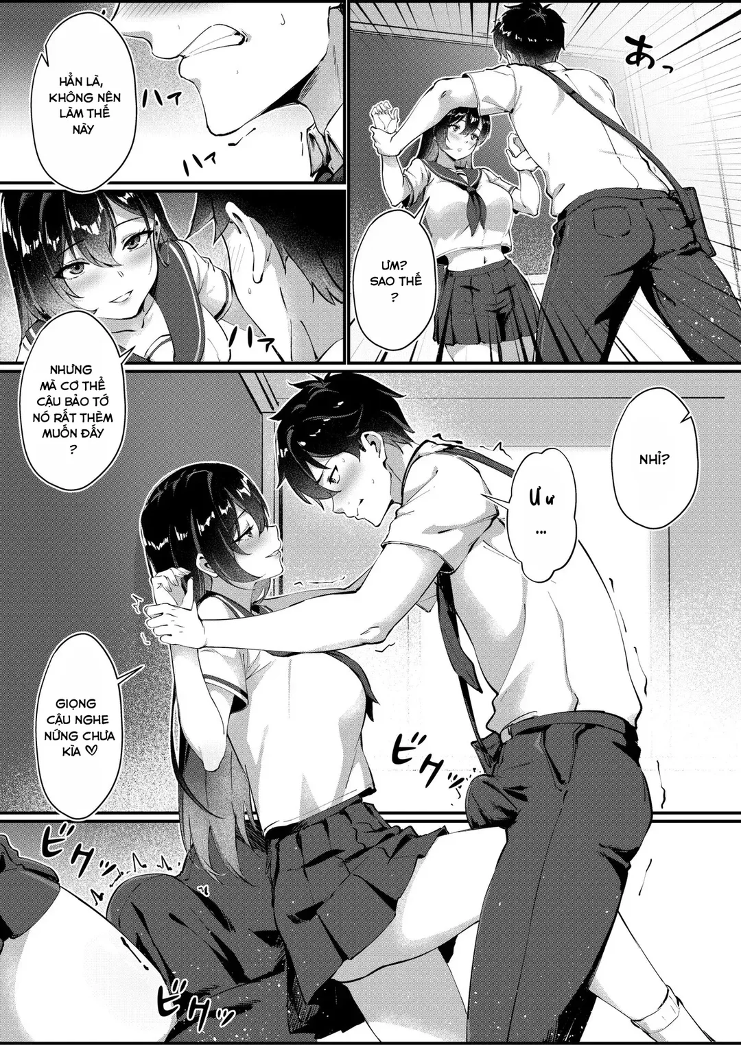 HentaiVN.net - Ảnh 13 - Kurokami Long no Seiso-kei Kyonyuu JK wa Jitsu wa Self-Irama Chijou datta - Oneshot