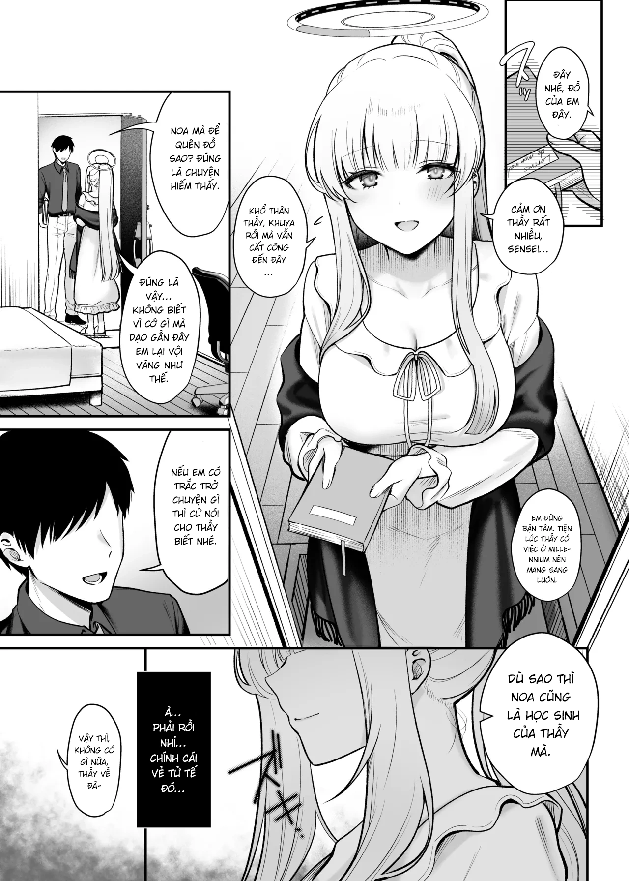 HentaiVN.net - Ảnh 4 - Đêm khuya nhuốm màu trăng sao. - One shot khô dái