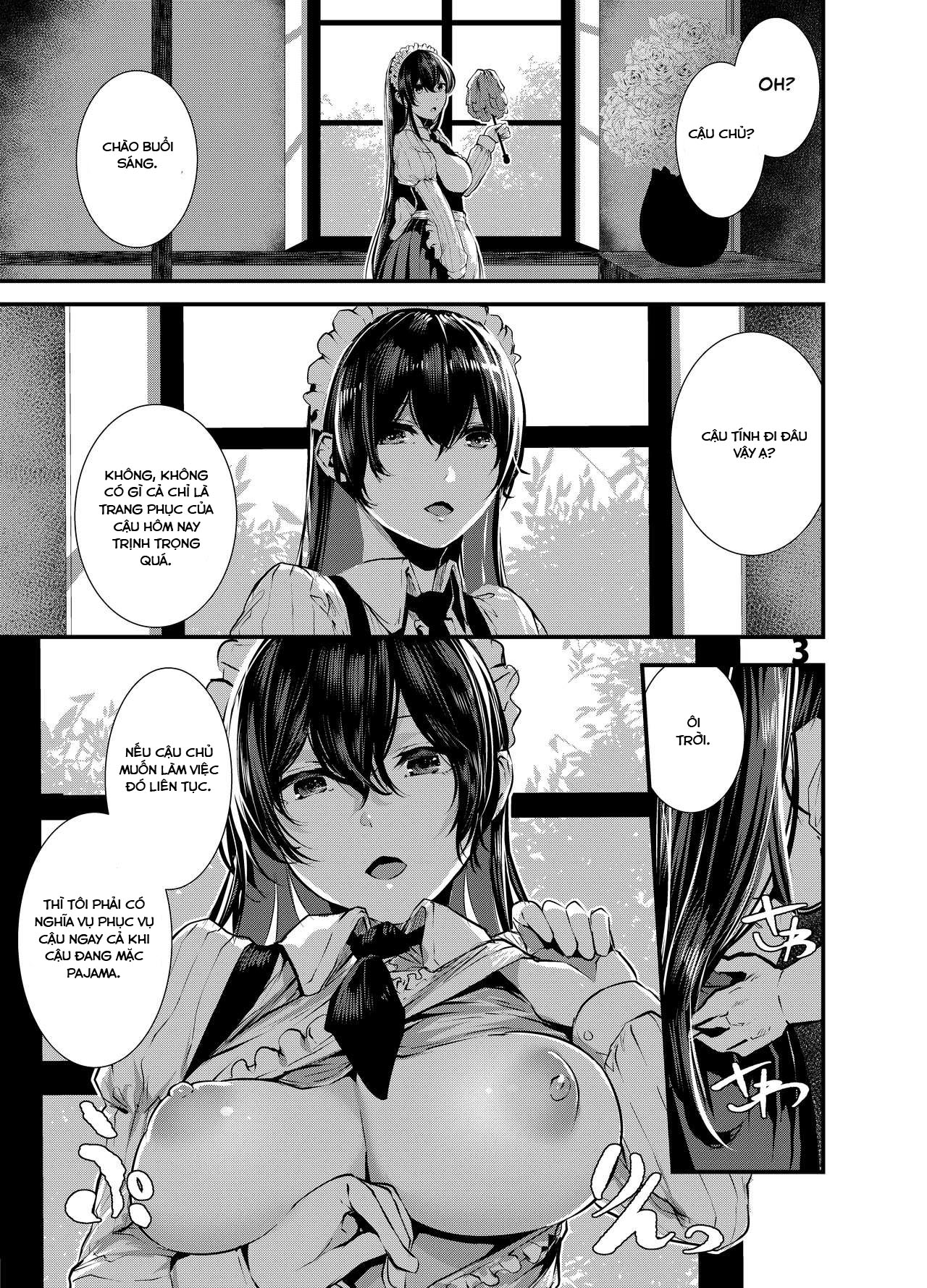 HentaiVN.net - Ảnh 4 - Cô Hầu Gái Của Tôi 2 [Maguro Maid to Mecha Shikotama Ecchi | Lots and Lots of Sex With a Dead Lay Maid] - Oneshot