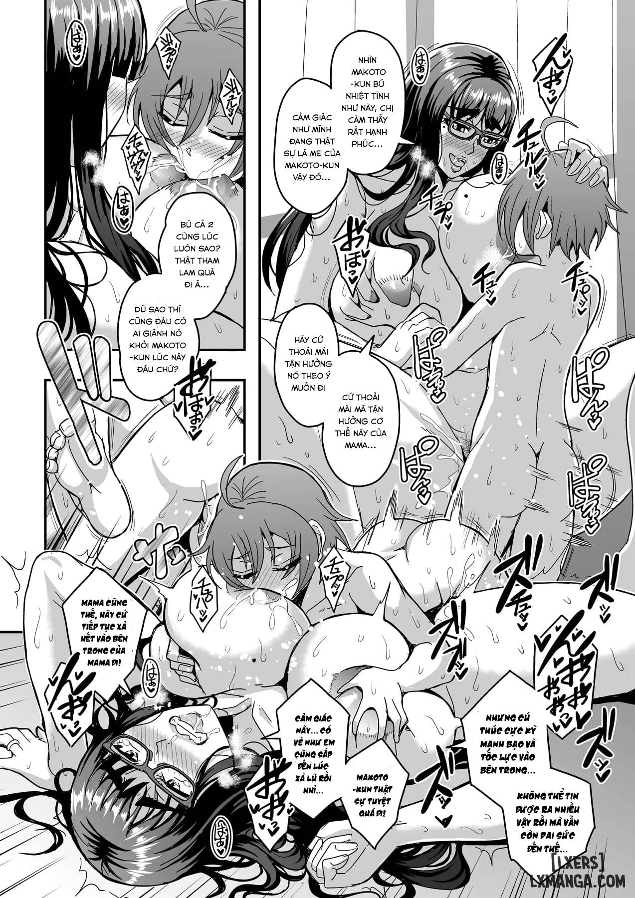 HentaiVN.net - Ảnh 47 - Kyoushi to Mama to Koibito no Kao - Chap 1