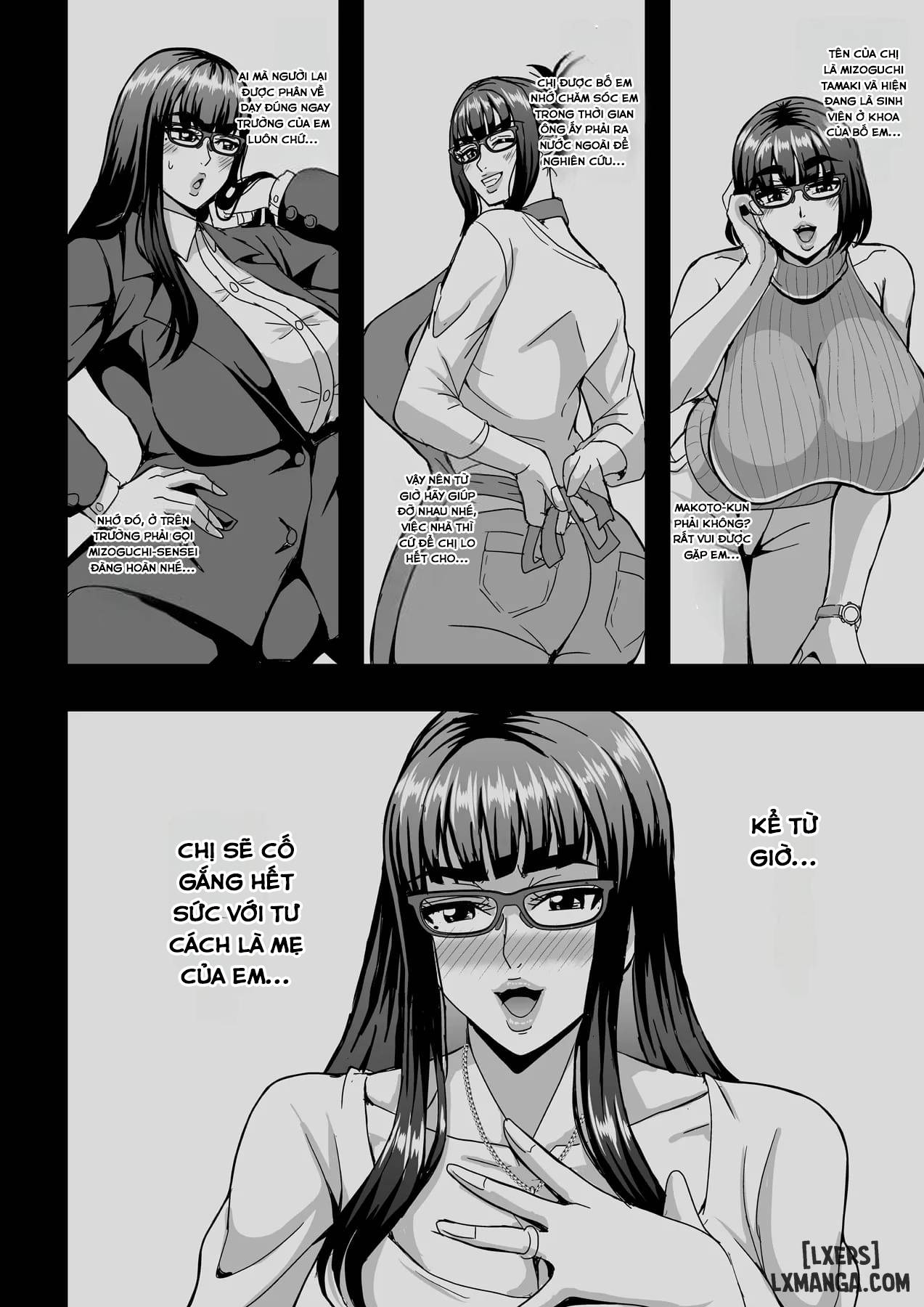 HentaiVN.net - Ảnh 6 - Kyoushi to Mama to Koibito no Kao - Chap 1