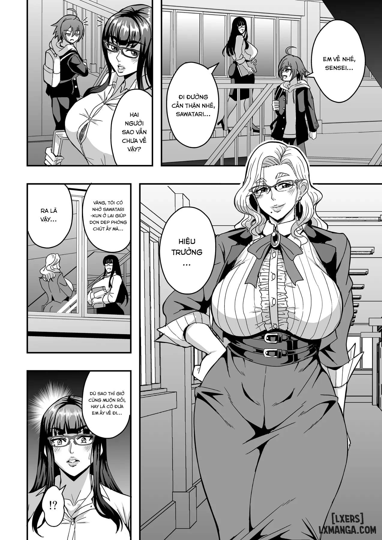 HentaiVN.net - Ảnh 51 - Kyoushi to Mama to Koibito no Kao - Chap 1