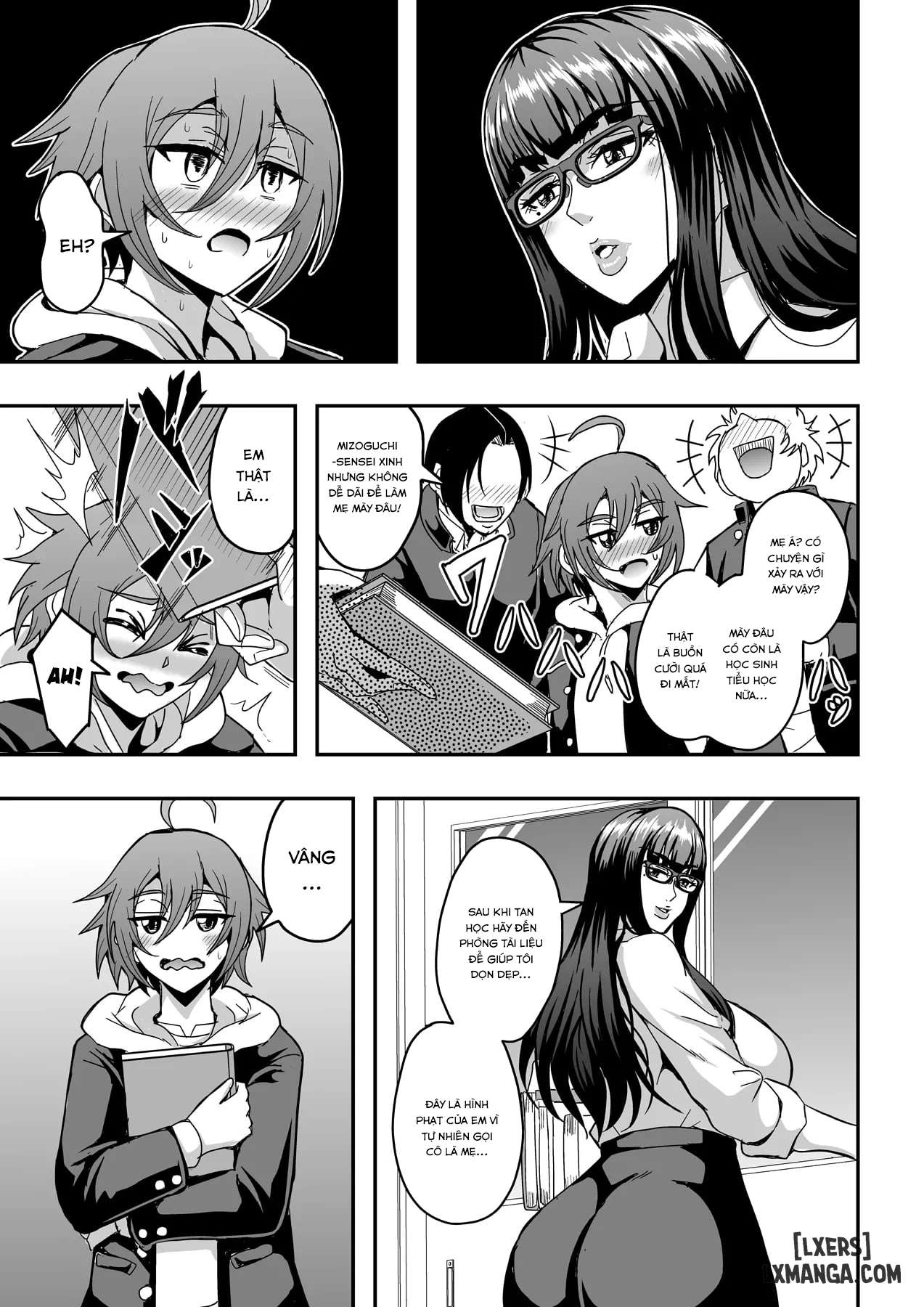 HentaiVN.net - Ảnh 31 - Kyoushi to Mama to Koibito no Kao - Chap 1