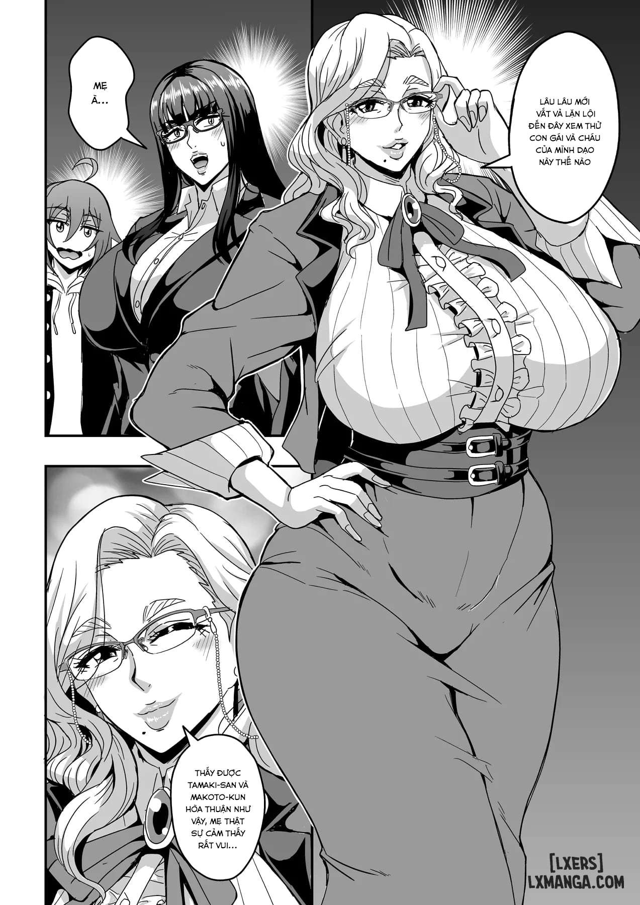 HentaiVN.net - Ảnh 56 - Kyoushi to Mama to Koibito no Kao - Chap 1
