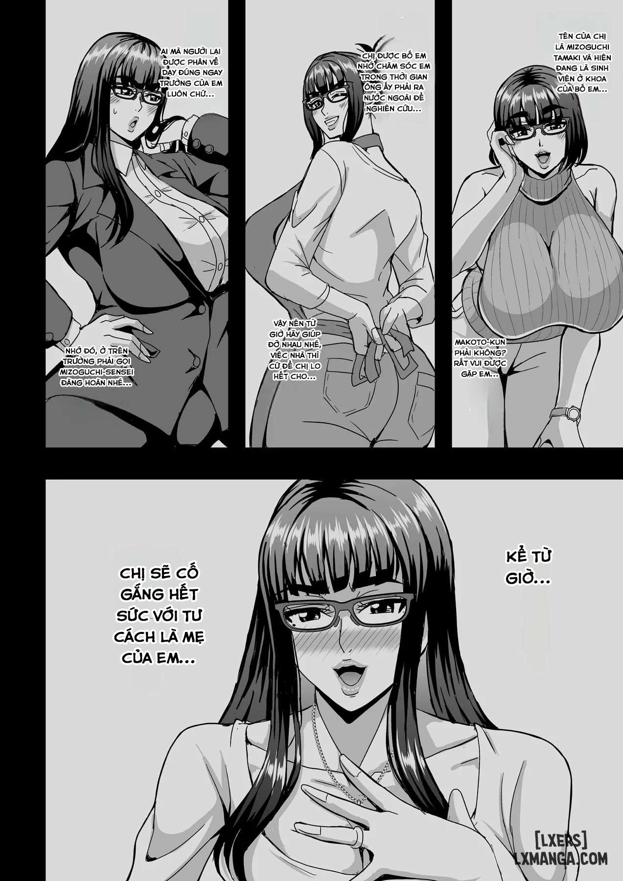 HentaiVN.net - Ảnh 6 - Kyoushi to Mama to Koibito no Kao - Chap 1