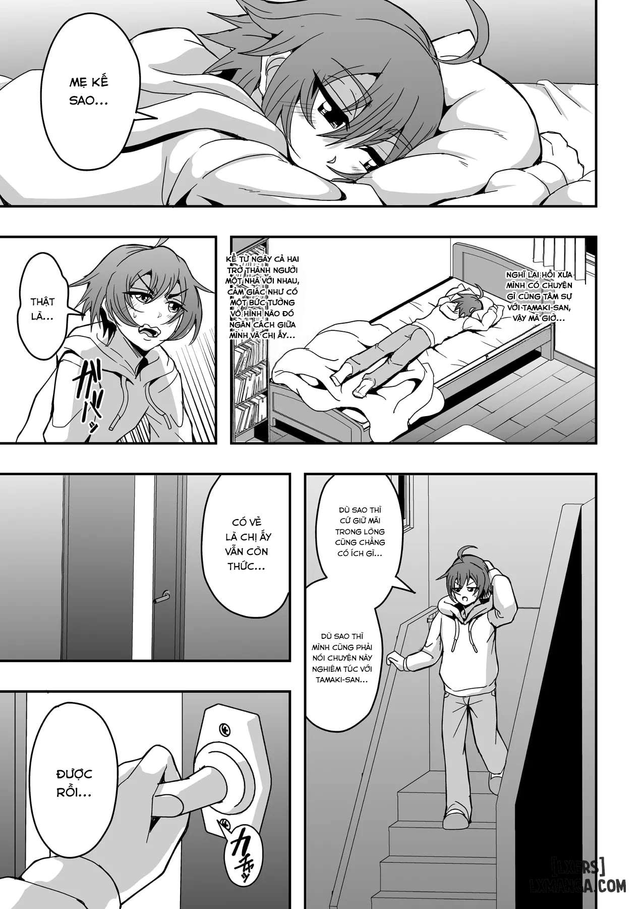 HentaiVN.net - Ảnh 7 - Kyoushi to Mama to Koibito no Kao - Chap 1