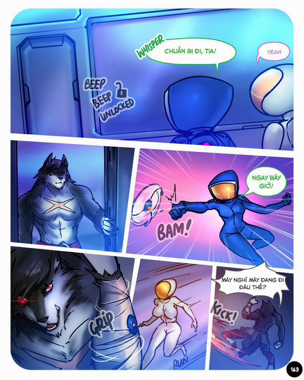 HentaiVN.net - Ảnh 3 - Space Expedition - Chap 9: NTR cùng anh sói, main được buff sức mạnh