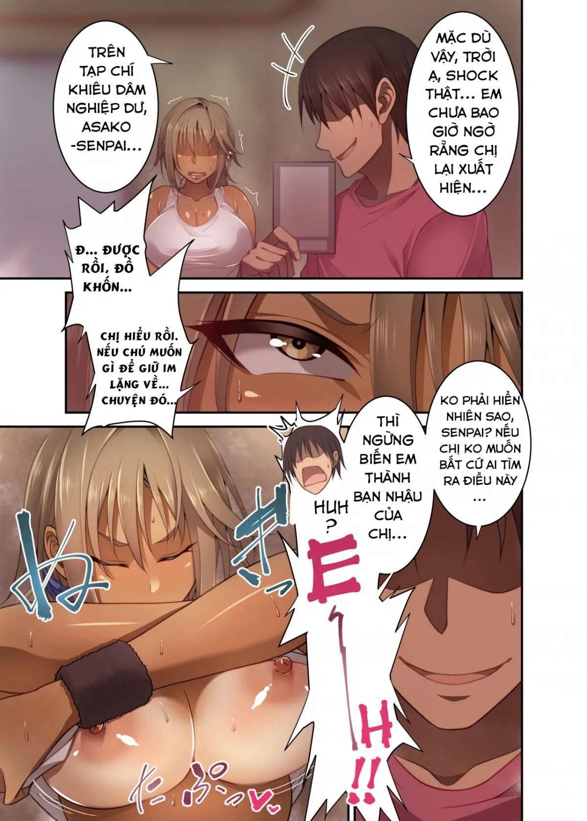 HentaiVN.net - Ảnh 6 - Izen to Shite Nigate na Senpai (Hitozuma) o Otosu Hanashi [The Story of How I Seduced My Old Still Hard to Deal with (Married) Senior] - Chap 1