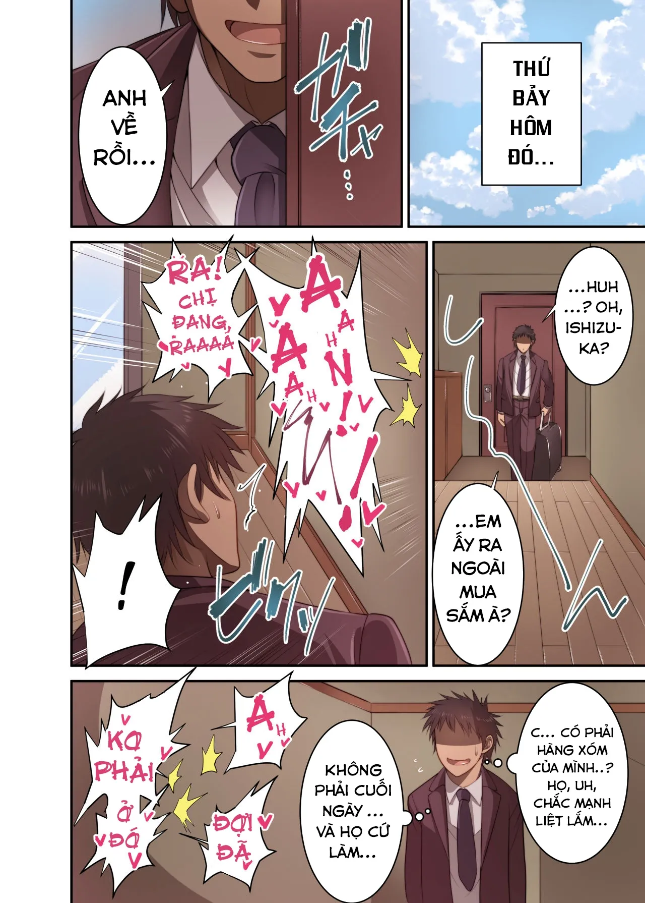 HentaiVN.net - Ảnh 7 - Izen to Shite Nigate na Senpai (Hitozuma) o Otosu Hanashi [The Story of How I Seduced My Old Still Hard to Deal with (Married) Senior] - Chap 2 - [END]