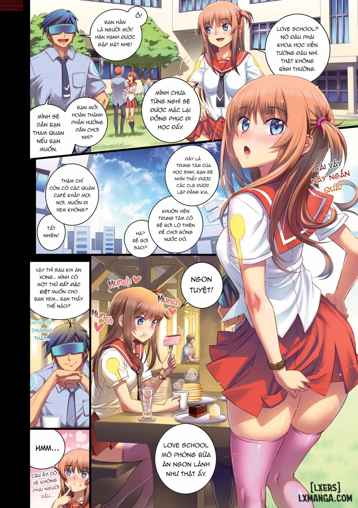 HentaiVN.net - Ảnh 7 - Học Viện Sắc Dục [School Love Net x4] - Chapter 1
