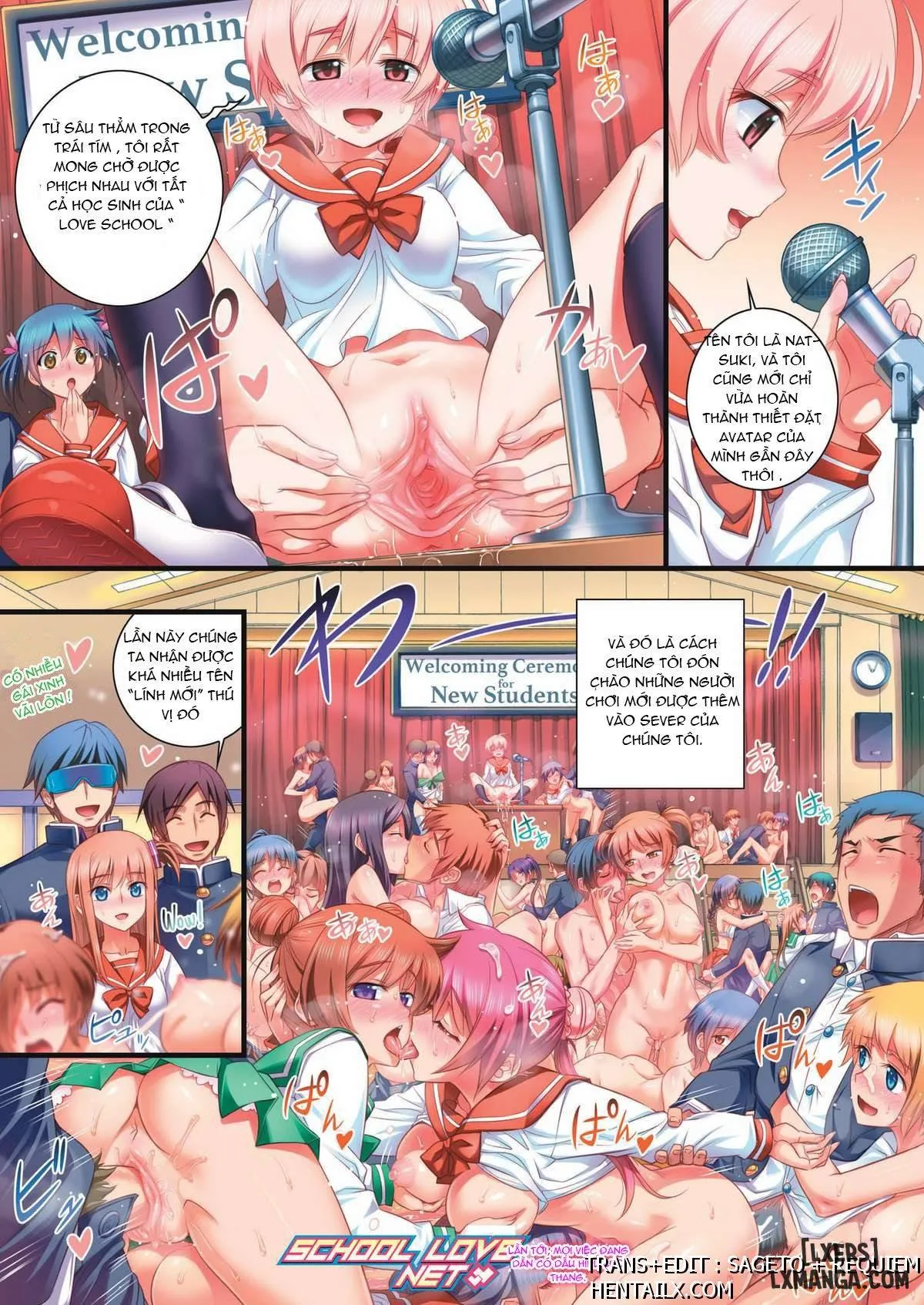 HentaiVN.net - Ảnh 8 - Học Viện Sắc Dục [School Love Net x4] - Chapter 5