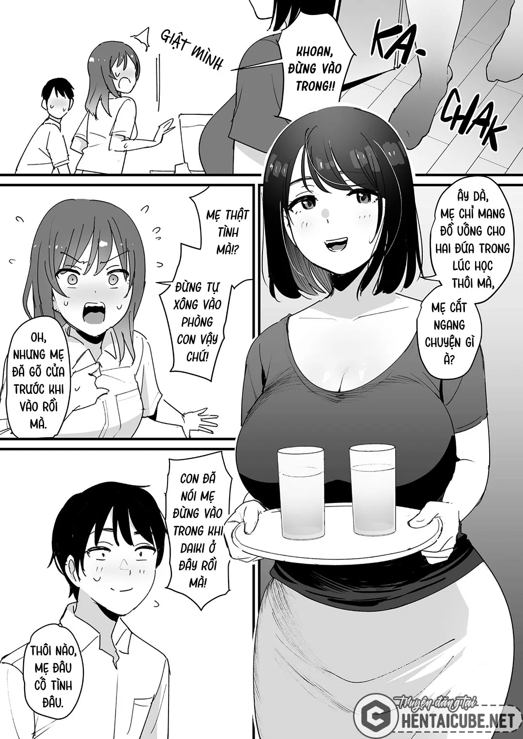 HentaiVN.net - Ảnh 5 - Thay thế bằng mẹ bạn gái - Oneshot