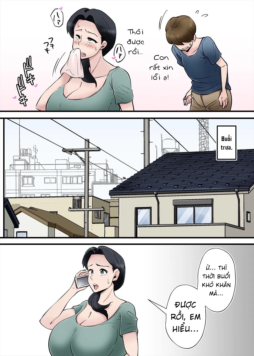 HentaiVN.net - Ảnh 18 - Tôi Lén Lút Ngoại Tình Với Bà Mẹ Vợ [Hentai Kansoku] - Oneshot