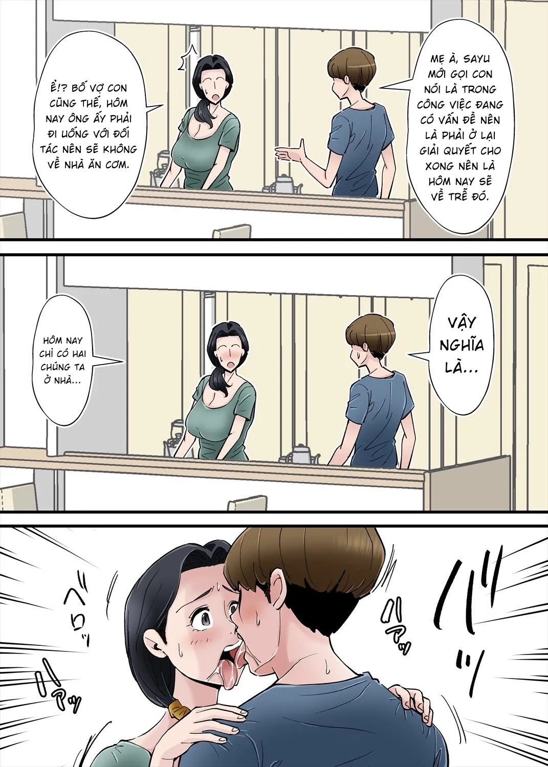 HentaiVN.net - Ảnh 19 - Tôi Lén Lút Ngoại Tình Với Bà Mẹ Vợ [Hentai Kansoku] - Oneshot