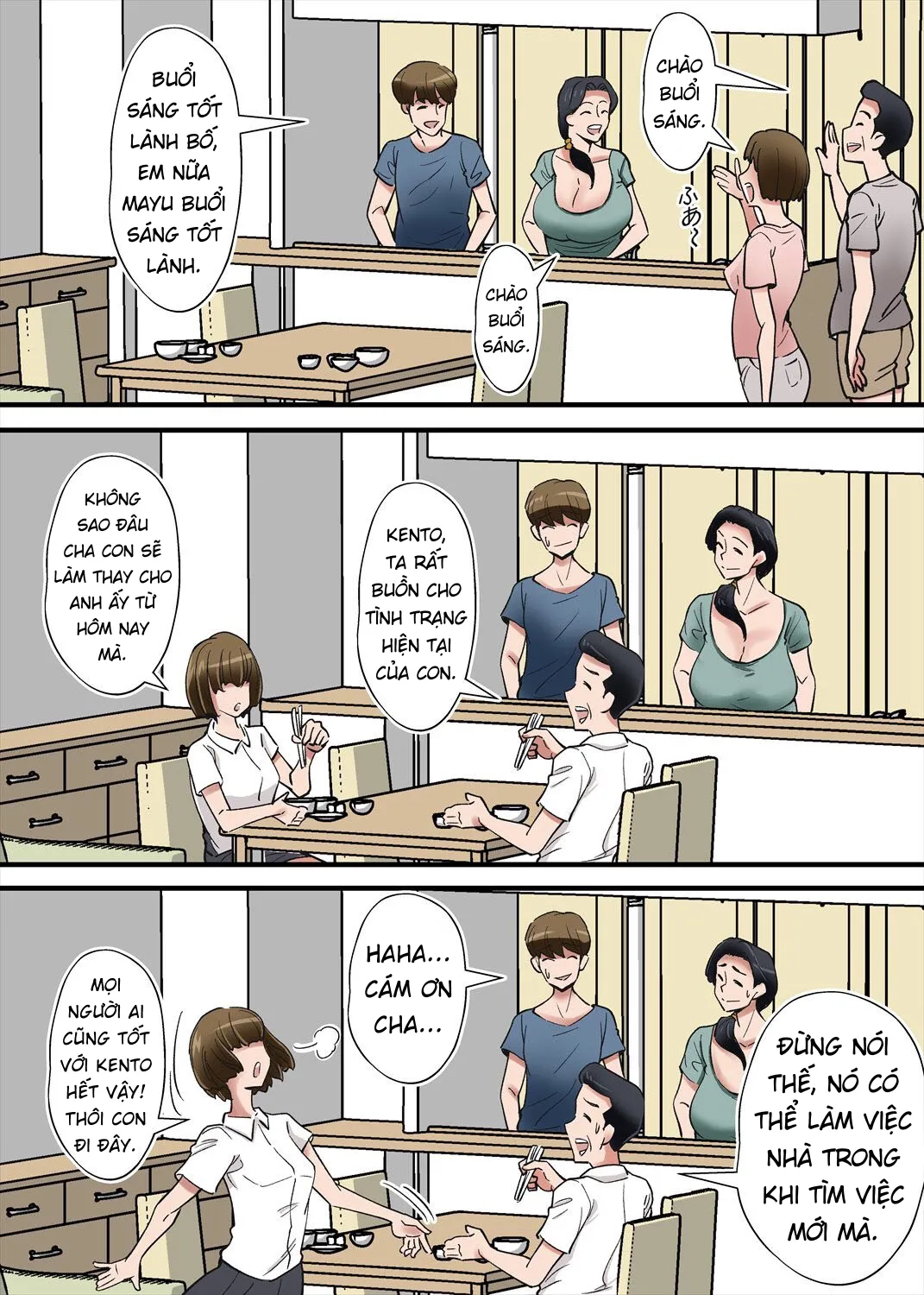 HentaiVN.net - Ảnh 4 - Tôi Lén Lút Ngoại Tình Với Bà Mẹ Vợ [Hentai Kansoku] - Oneshot