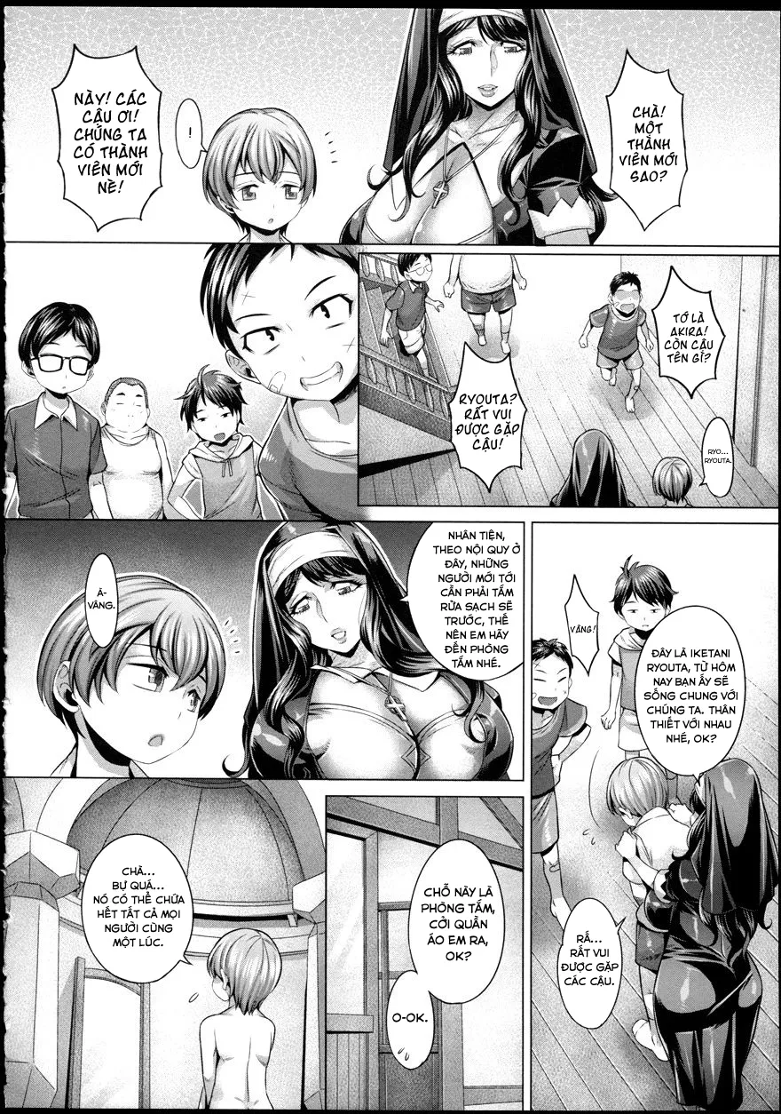 HentaiVN.net - Ảnh 7 - Nữ tu dâm đẵng [Kohitsuji-tachi no Tokubetsu Koushuu] - Oneshot