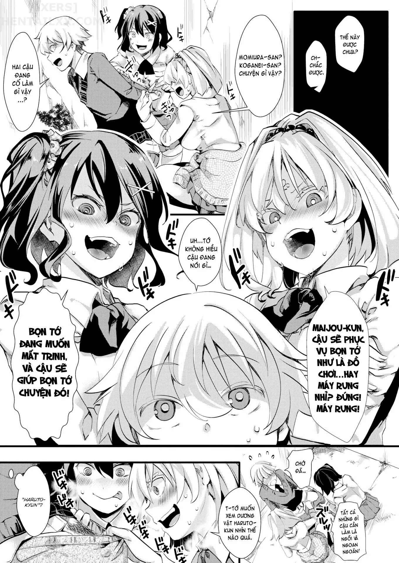 HentaiVN.net - Ảnh 13 - Gal Syndrome! [Obscene transformation!! ♥; Infection Expansion; Consternation; Happy & Pleasant; Natural Law; Vanishing Like Mist; Unparalleled Sex in a Parallel World 1 + 2] - Chap 1 - Obscene transformation!! ♥