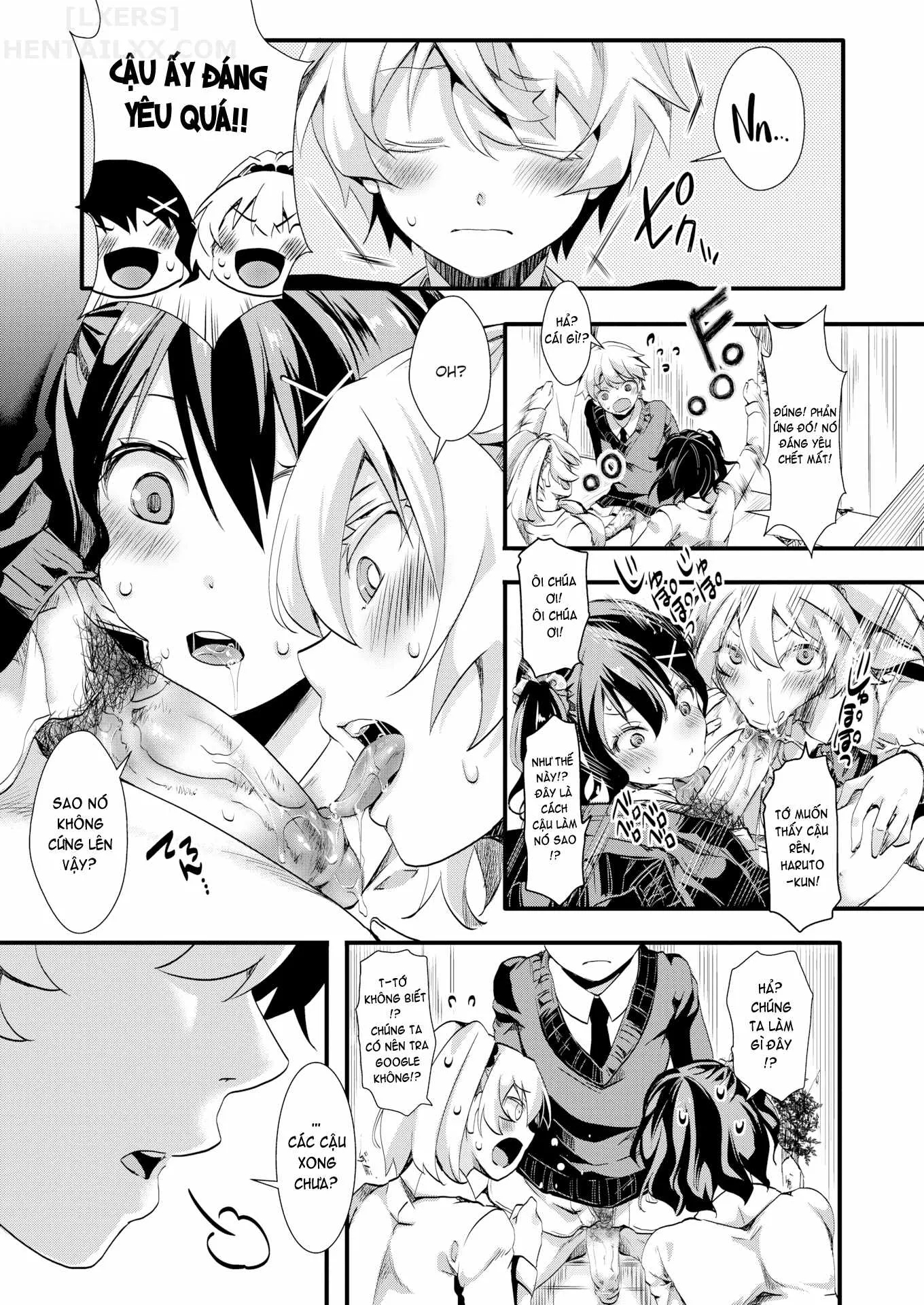 HentaiVN.net - Ảnh 15 - Gal Syndrome! [Obscene transformation!! ♥; Infection Expansion; Consternation; Happy & Pleasant; Natural Law; Vanishing Like Mist; Unparalleled Sex in a Parallel World 1 + 2] - Chap 1 - Obscene transformation!! ♥