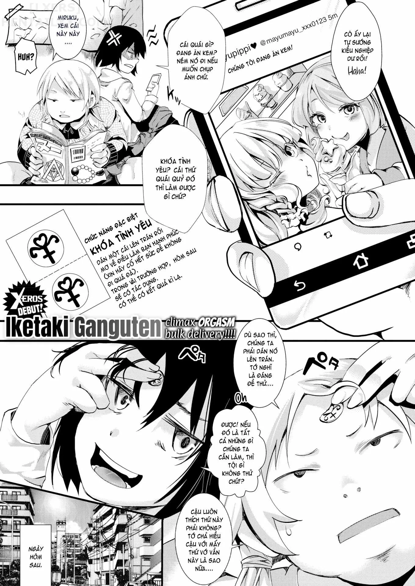HentaiVN.net - Ảnh 7 - Gal Syndrome! [Obscene transformation!! ♥; Infection Expansion; Consternation; Happy & Pleasant; Natural Law; Vanishing Like Mist; Unparalleled Sex in a Parallel World 1 + 2] - Chap 1 - Obscene transformation!! ♥
