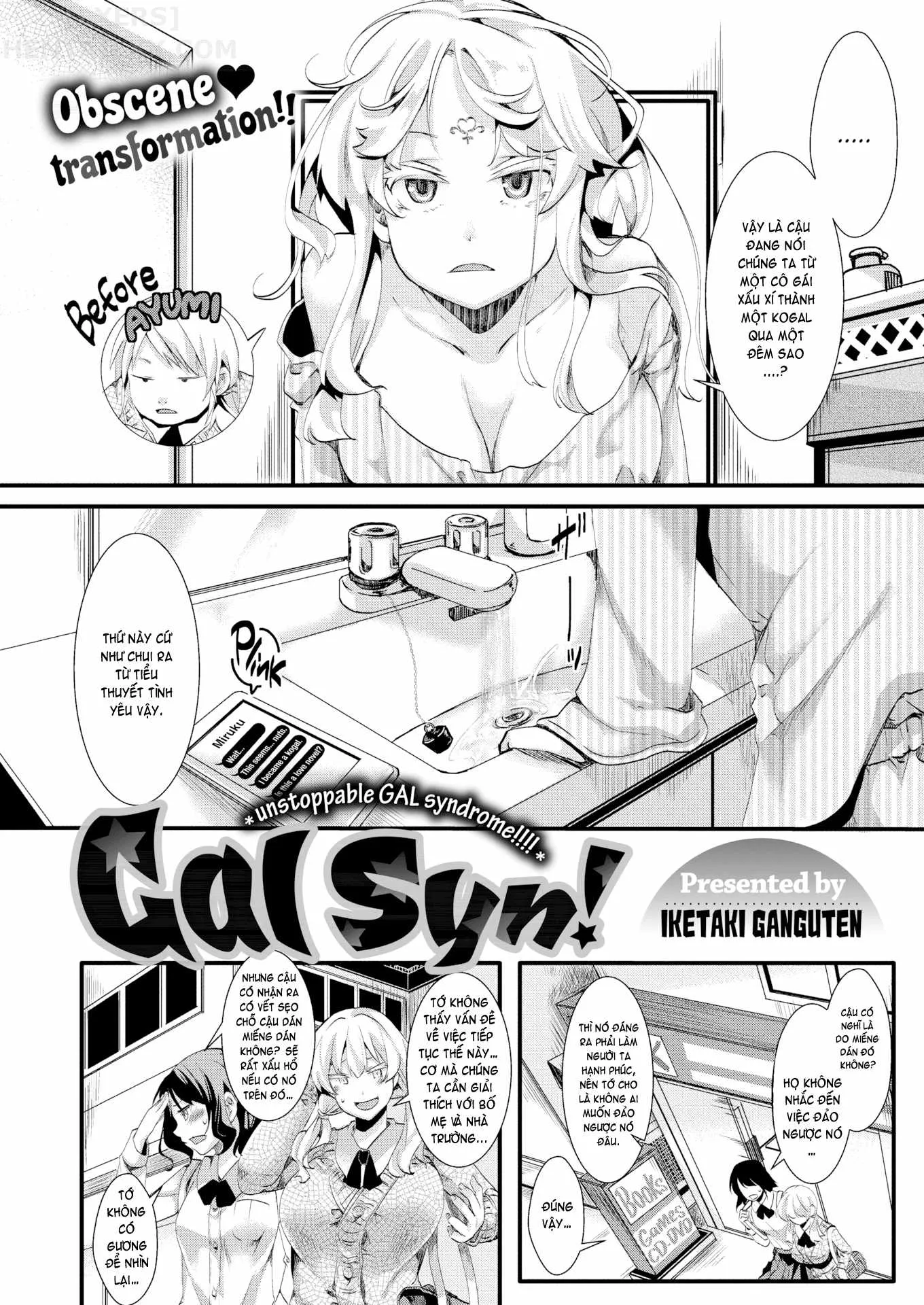 HentaiVN.net - Ảnh 8 - Gal Syndrome! [Obscene transformation!! ♥; Infection Expansion; Consternation; Happy & Pleasant; Natural Law; Vanishing Like Mist; Unparalleled Sex in a Parallel World 1 + 2] - Chap 1 - Obscene transformation!! ♥
