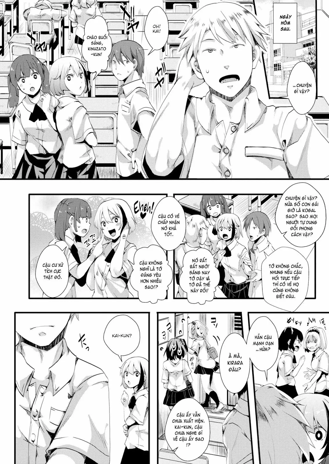 HentaiVN.net - Ảnh 10 - Gal Syndrome! [Obscene transformation!! ♥; Infection Expansion; Consternation; Happy & Pleasant; Natural Law; Vanishing Like Mist; Unparalleled Sex in a Parallel World 1 + 2] - Chap 2 ~Infection Expansion~