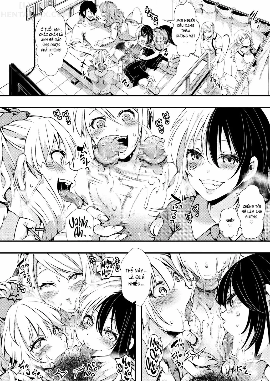 HentaiVN.net - Ảnh 20 - Gal Syndrome! [Obscene transformation!! ♥; Infection Expansion; Consternation; Happy & Pleasant; Natural Law; Vanishing Like Mist; Unparalleled Sex in a Parallel World 1 + 2] - Chap 4 ~Happy & Pleasant~