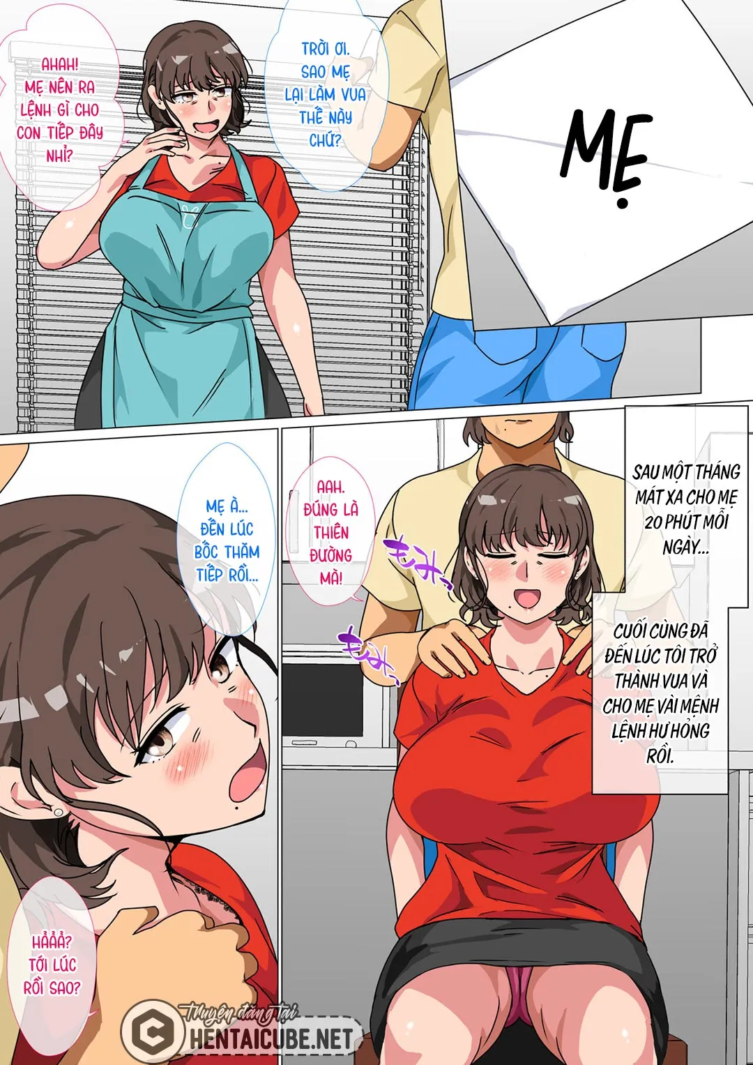 HentaiVN.net - Ảnh 13 - Tôi ra lệnh cho mẹ làm tình với mình trong trò chơi làm vua [Ousama Game no Meirei de Haha to Sex Shita Hanashi; I Ordered My Mom to Have Sex with Me in King's Game] - Oneshot