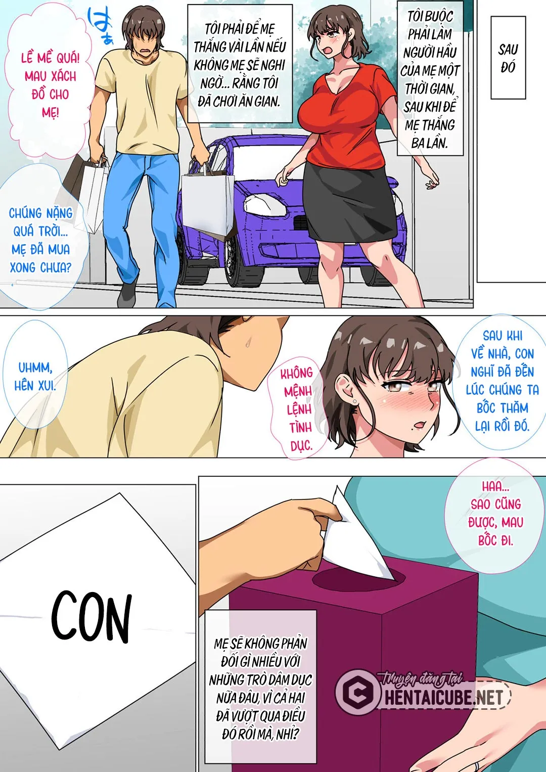 HentaiVN.net - Ảnh 49 - Tôi ra lệnh cho mẹ làm tình với mình trong trò chơi làm vua [Ousama Game no Meirei de Haha to Sex Shita Hanashi; I Ordered My Mom to Have Sex with Me in King's Game] - Oneshot