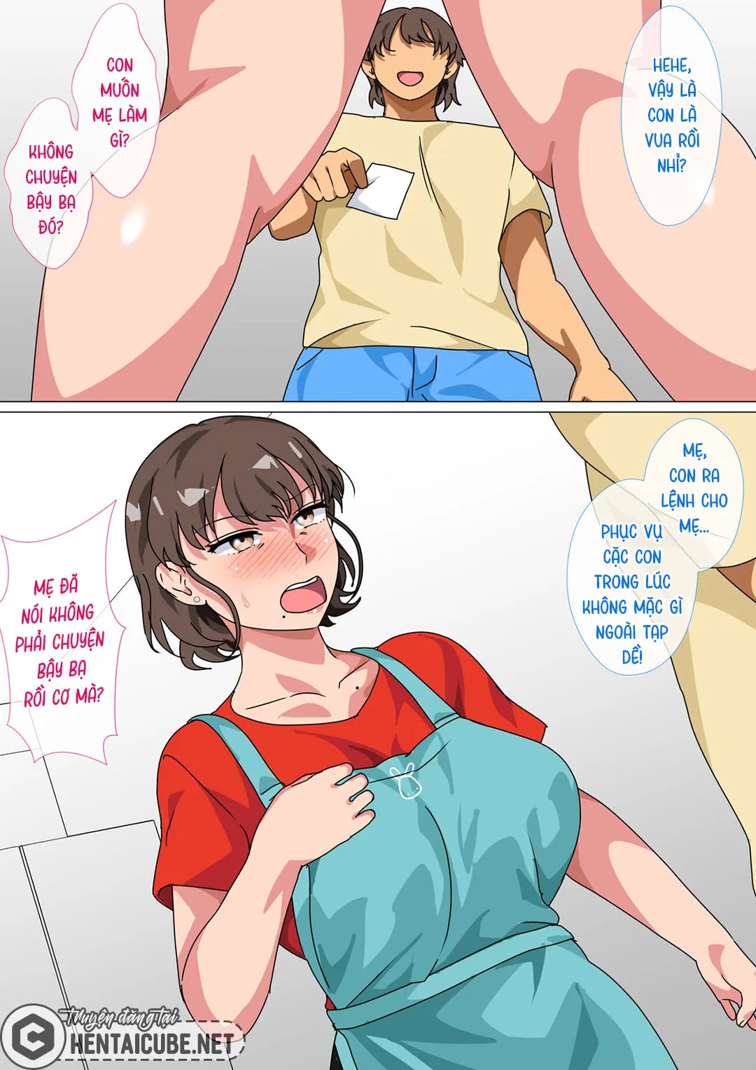 HentaiVN.net - Ảnh 50 - Tôi ra lệnh cho mẹ làm tình với mình trong trò chơi làm vua [Ousama Game no Meirei de Haha to Sex Shita Hanashi; I Ordered My Mom to Have Sex with Me in King's Game] - Oneshot