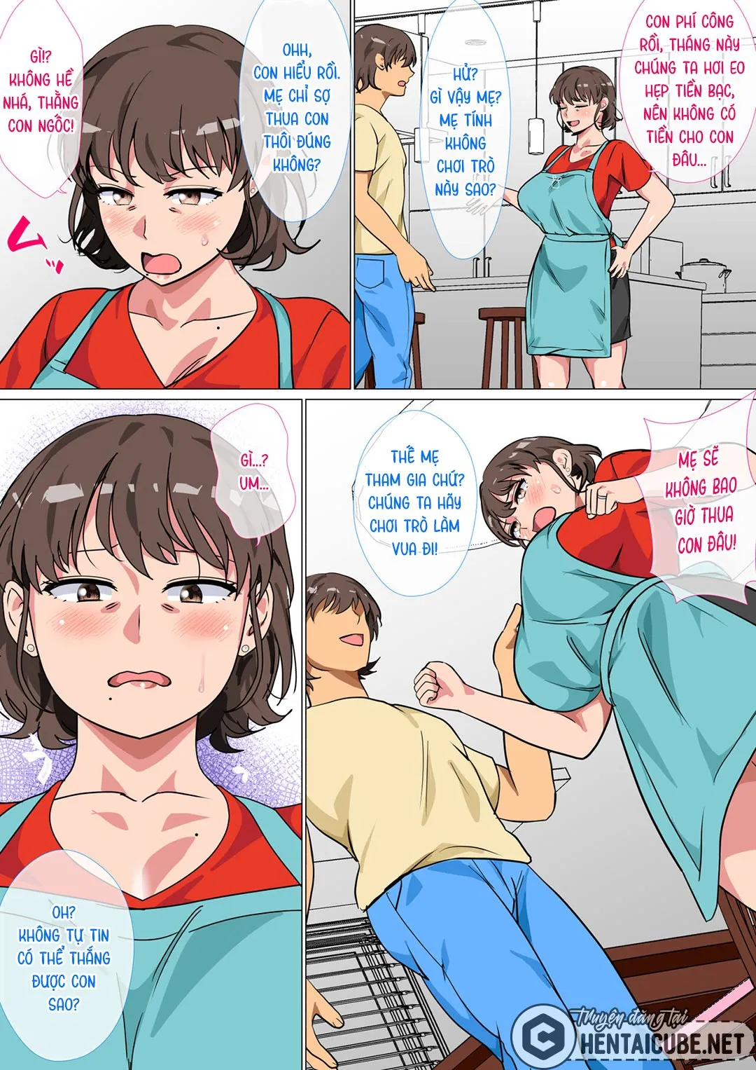 HentaiVN.net - Ảnh 8 - Tôi ra lệnh cho mẹ làm tình với mình trong trò chơi làm vua [Ousama Game no Meirei de Haha to Sex Shita Hanashi; I Ordered My Mom to Have Sex with Me in King's Game] - Oneshot
