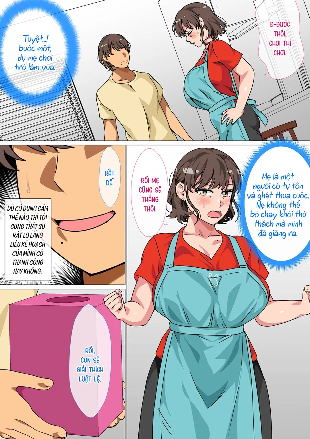 HentaiVN.net - Ảnh 9 - Tôi ra lệnh cho mẹ làm tình với mình trong trò chơi làm vua [Ousama Game no Meirei de Haha to Sex Shita Hanashi; I Ordered My Mom to Have Sex with Me in King's Game] - Oneshot
