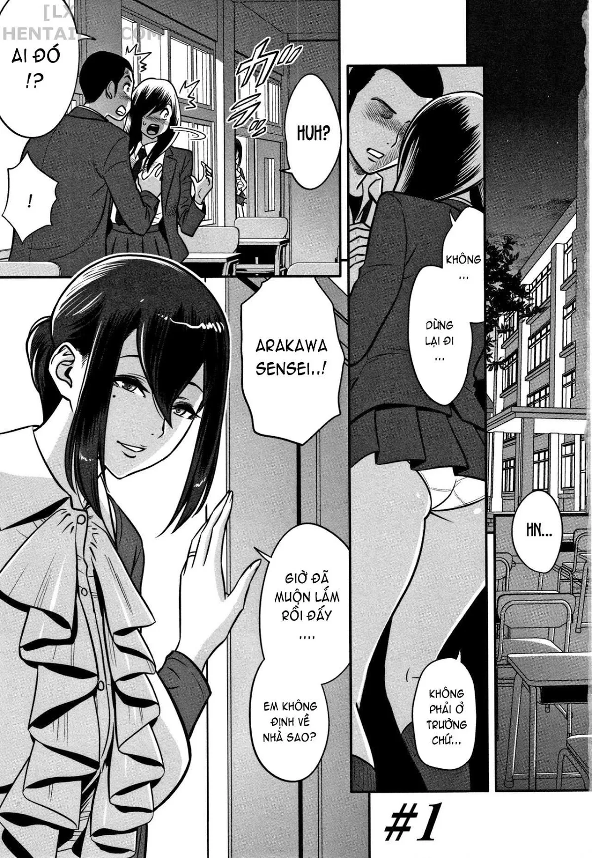 HentaiVN.net - Ảnh 6 - Dankon Sousai [Dankon Sousai -Hitozuma Kyoushi Ga Netorareru Made No Kiroku-] - Chap 1