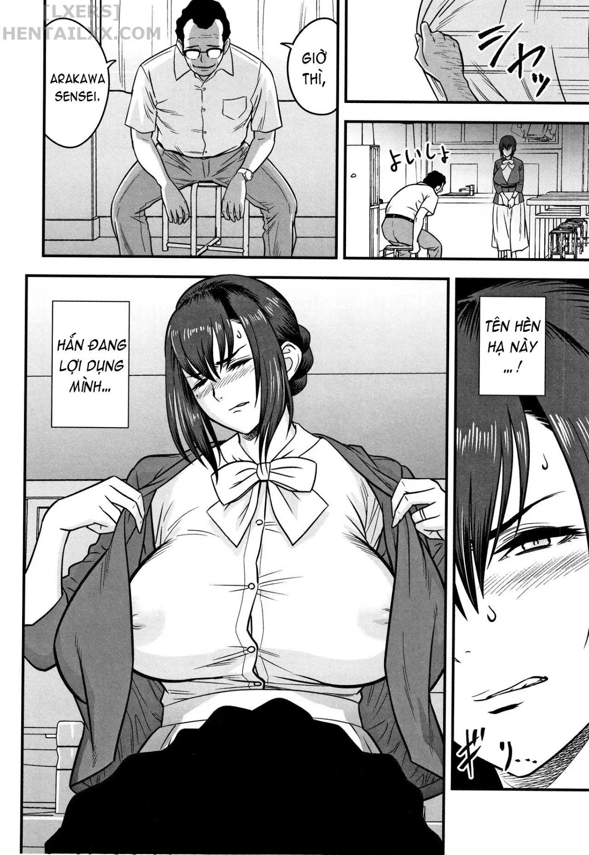 HentaiVN.net - Ảnh 8 - Dankon Sousai [Dankon Sousai -Hitozuma Kyoushi Ga Netorareru Made No Kiroku-] - Chap 5