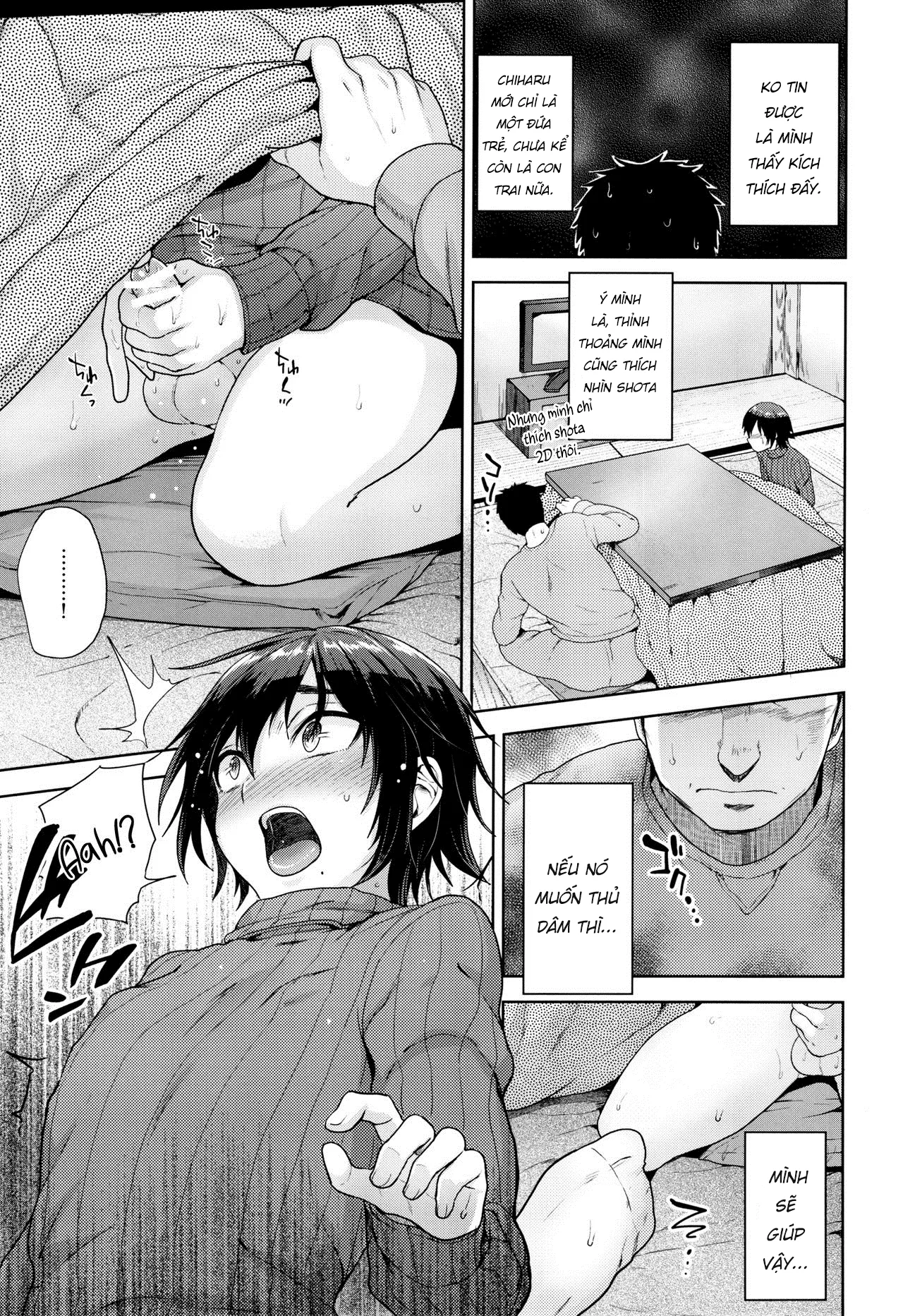HentaiVN.net - Ảnh 5 - Kotatsu no Nakami [こたつのなかみ] - OneShot