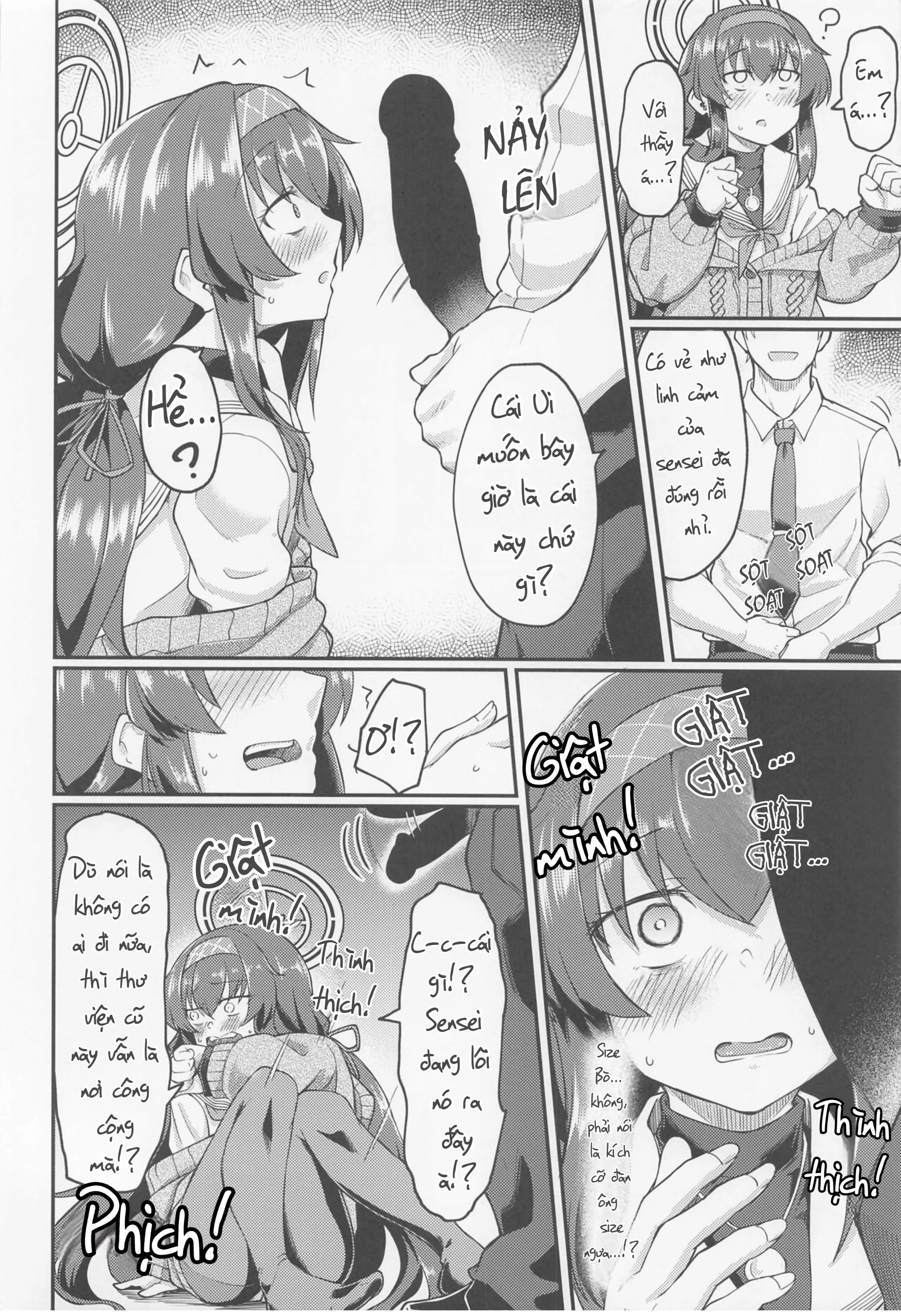 HentaiVN.net - Ảnh 10 - (C100) [Hx3I (Hirano Kawajuu)] Giữ yên lặng trong thư viện (Blue Archive) - Oneshot