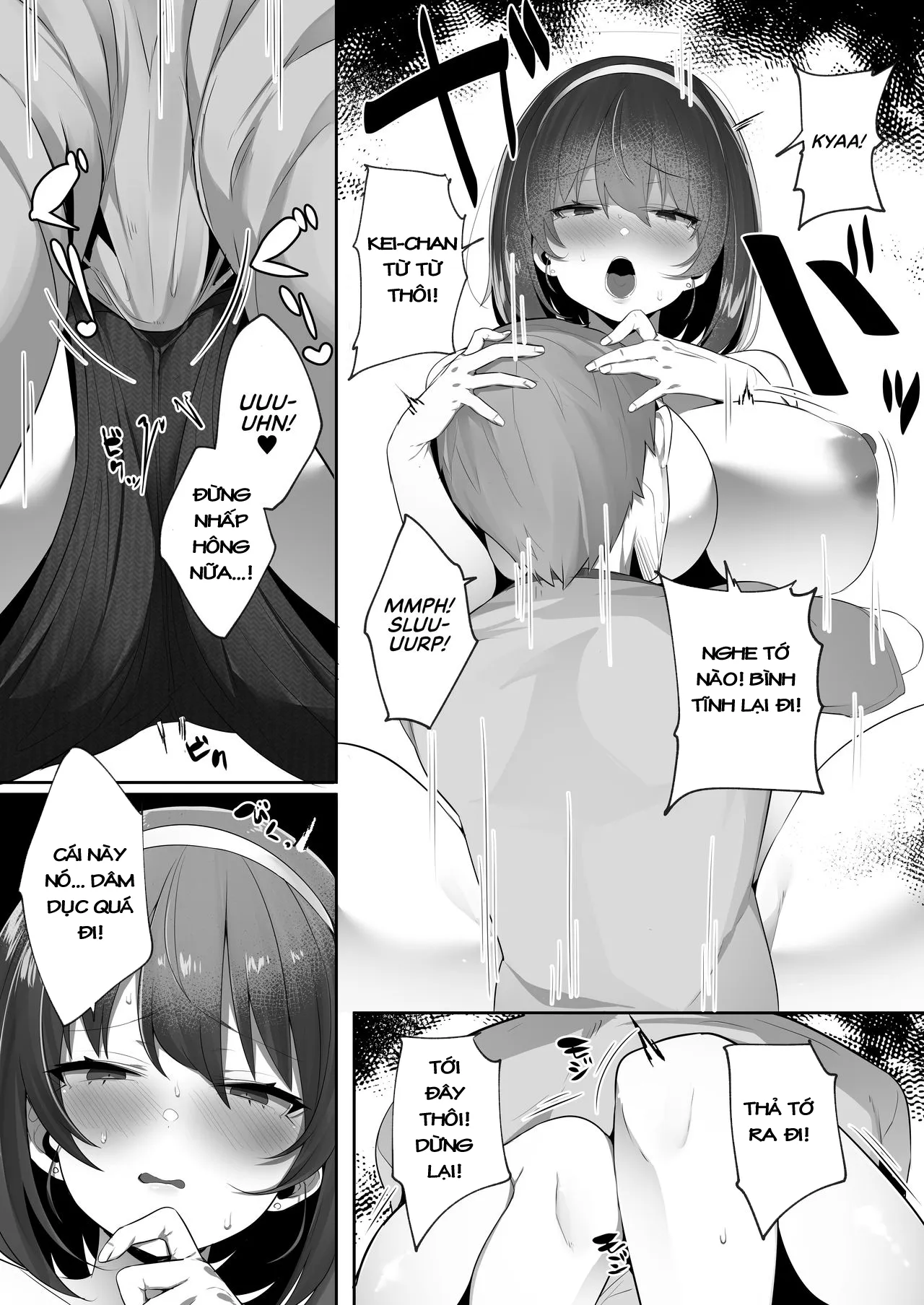 HentaiVN.net - Ảnh 12 - Cô Bạn Thuở Nhỏ Dú To Dễ Dụ! [Kareshi Mochi no Kyonyuu Osananajimi o NTR Nakadashi Suru Hon] - Oneshot